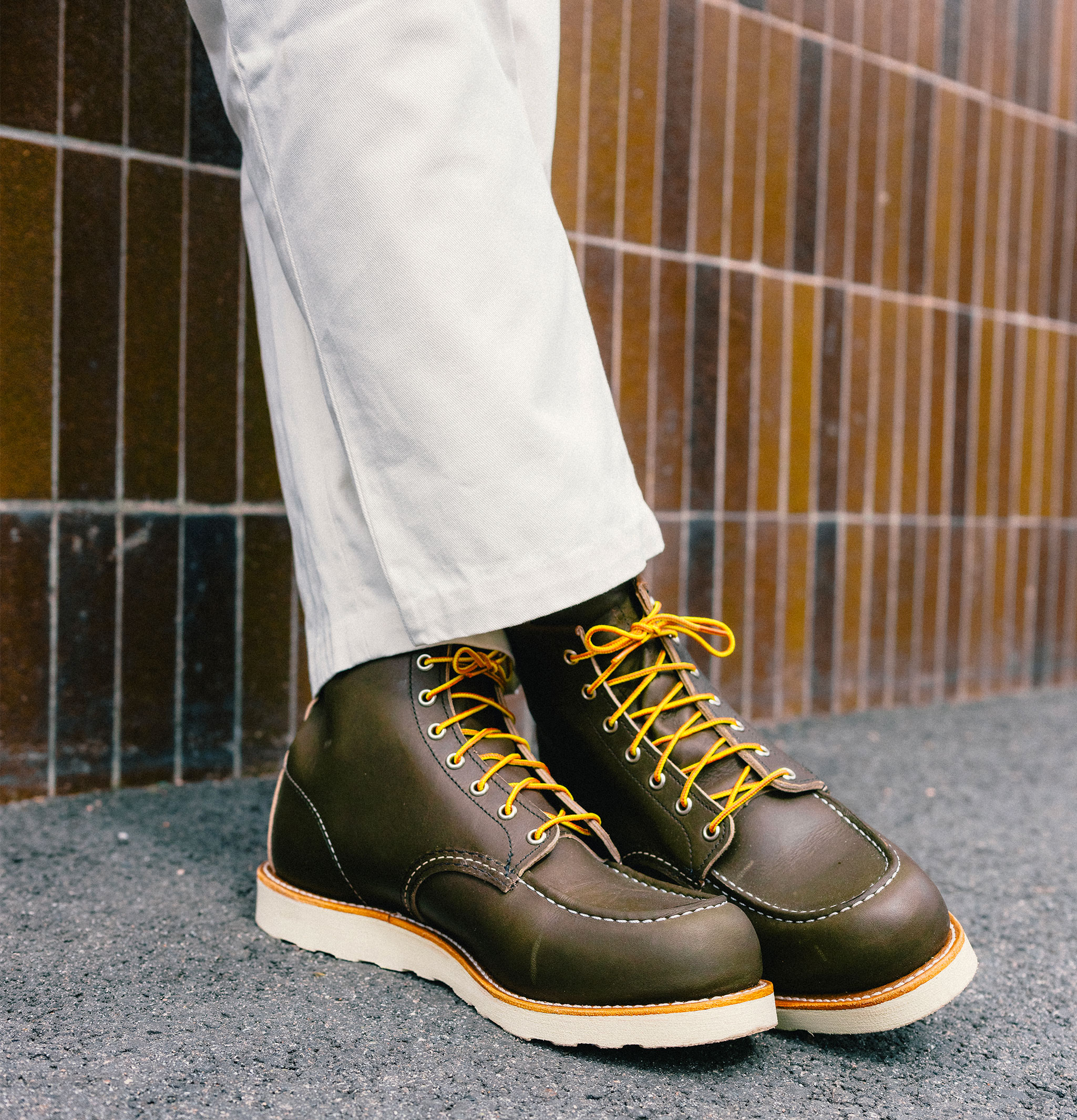 Red Wing 8180 Moc Toe Kangatan Green
