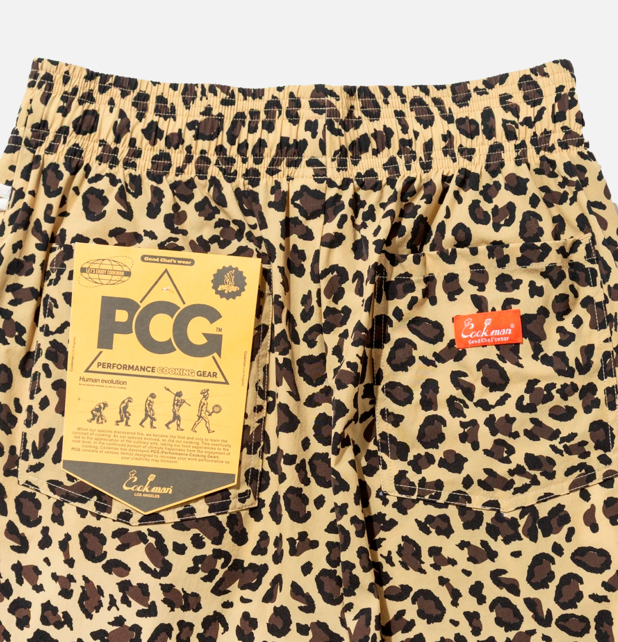 Cookman Chef Short Light Leopard