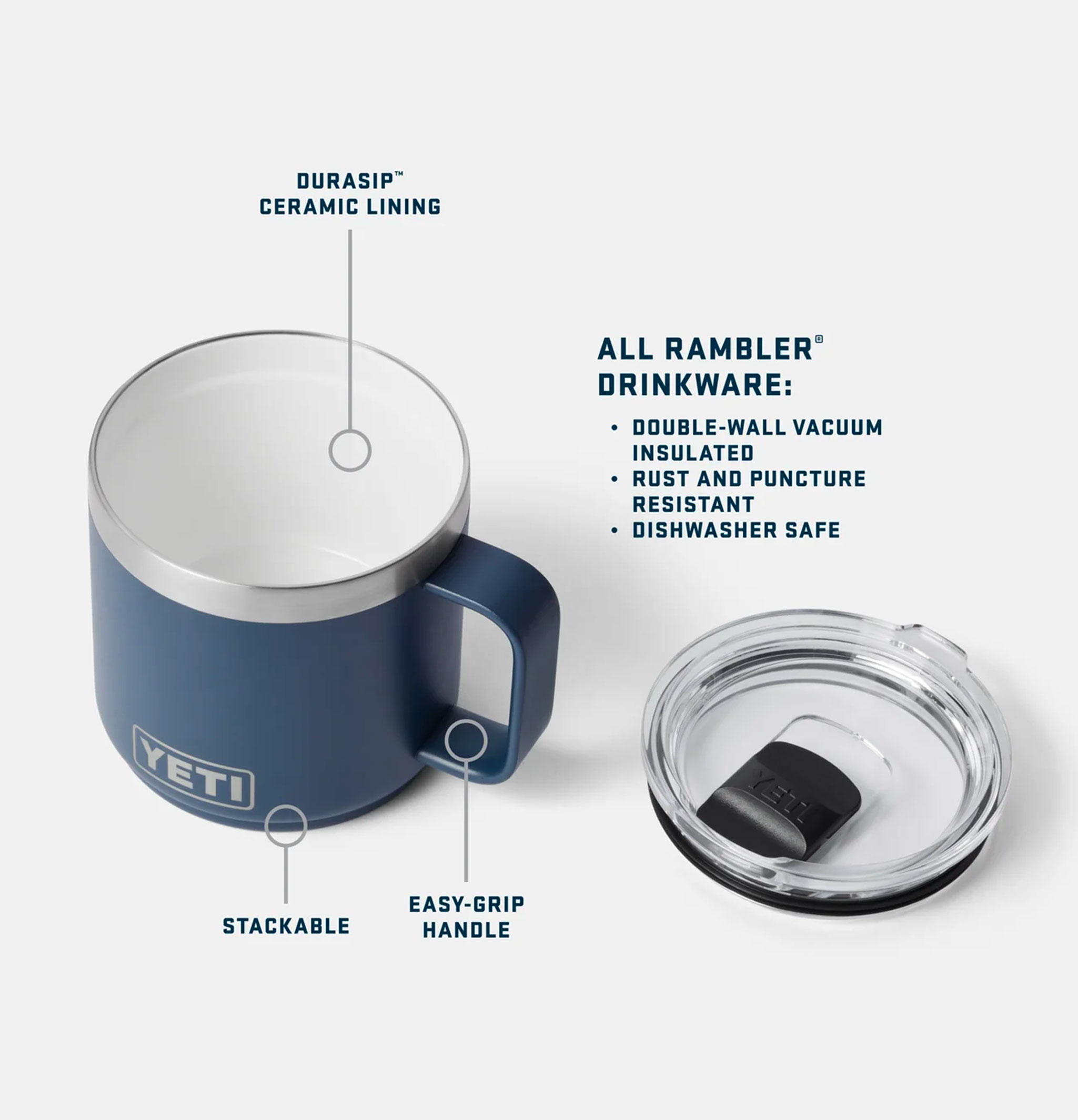 YETI Rambler® Mug 14 oz Stage Red