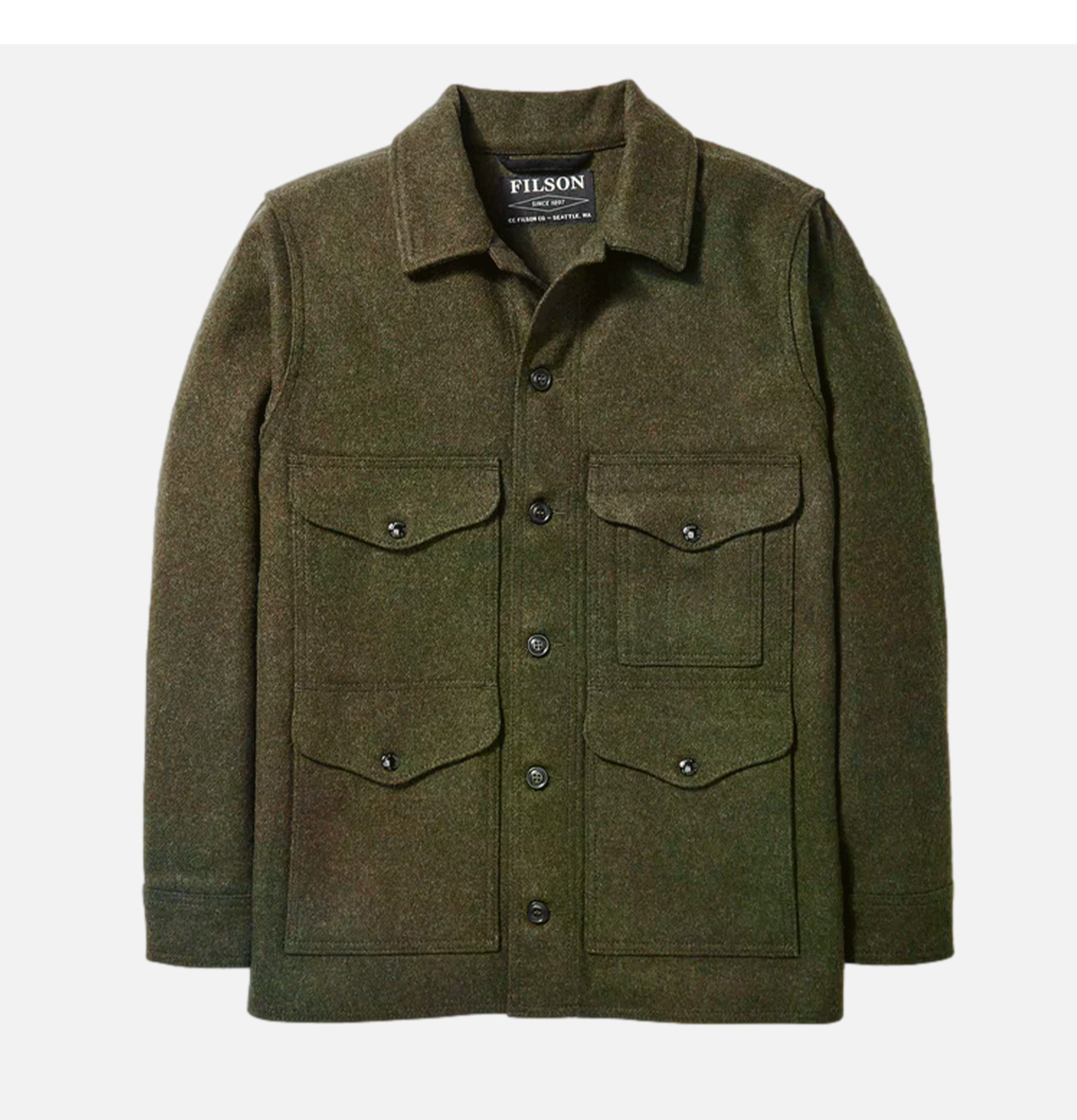 Filson Mackinaw Jacket in Forrest Green