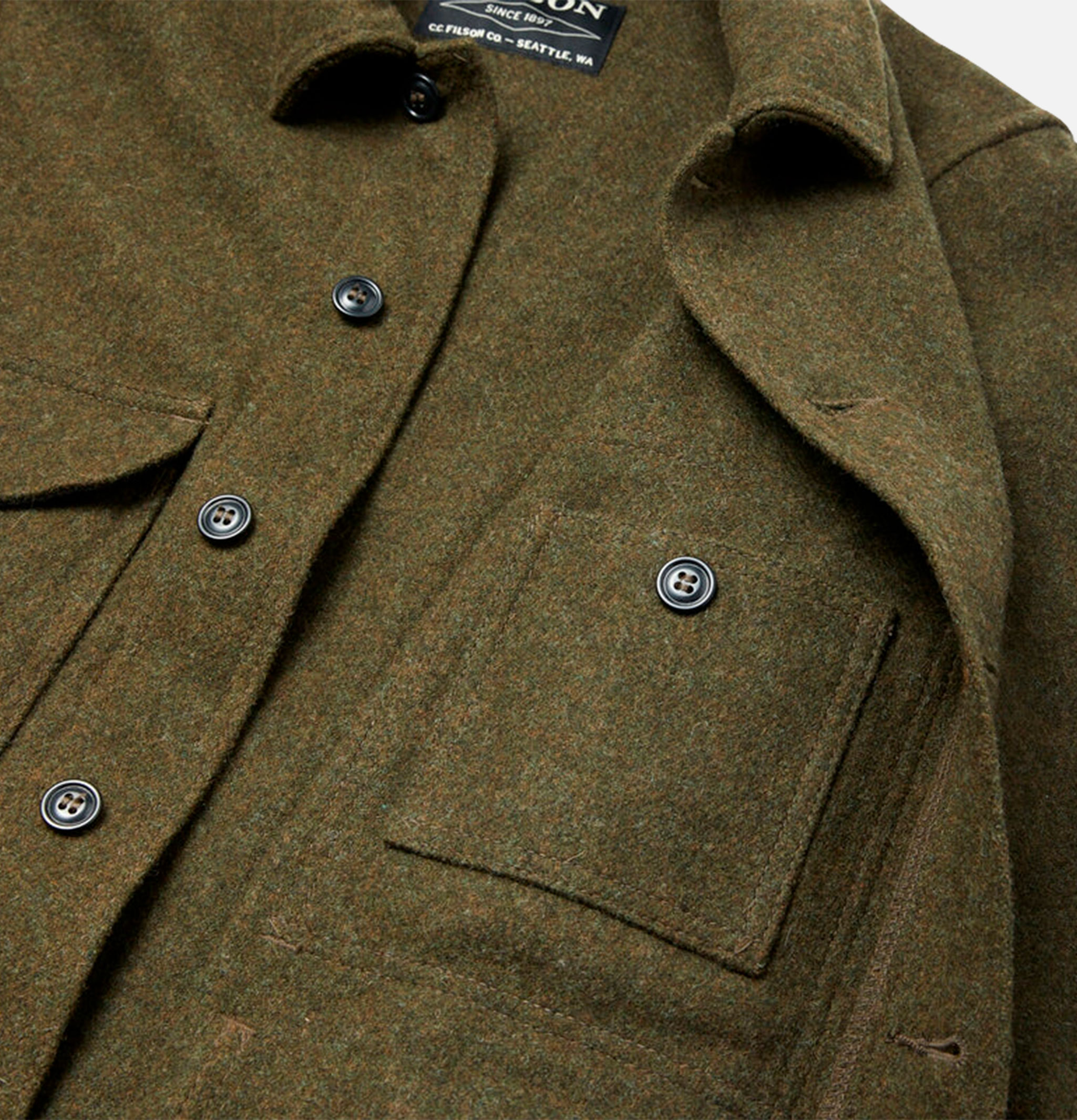Filson Mackinaw Jacket in Forrest Green