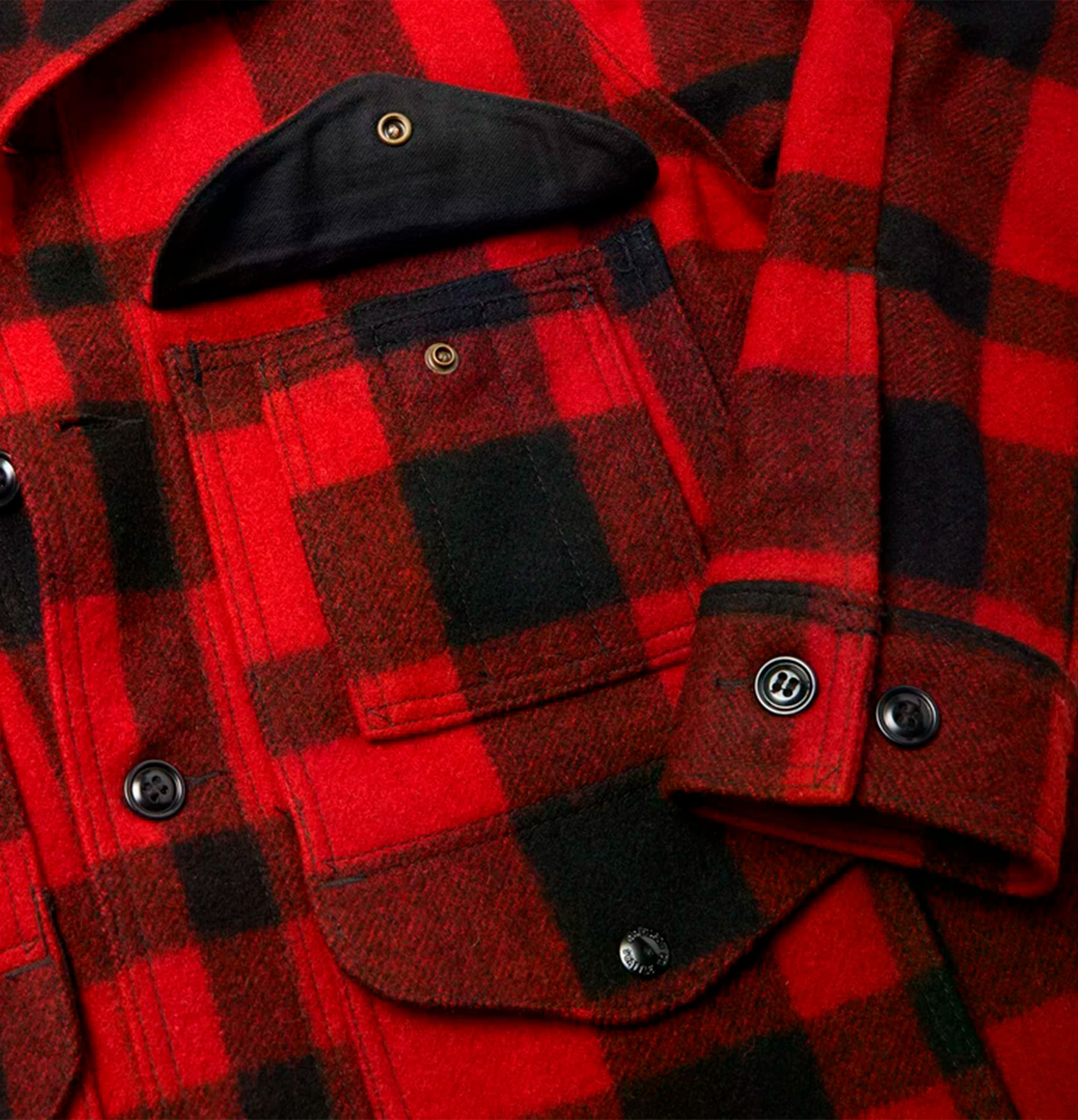 Filson Mackinaw Cruiser Red Black
