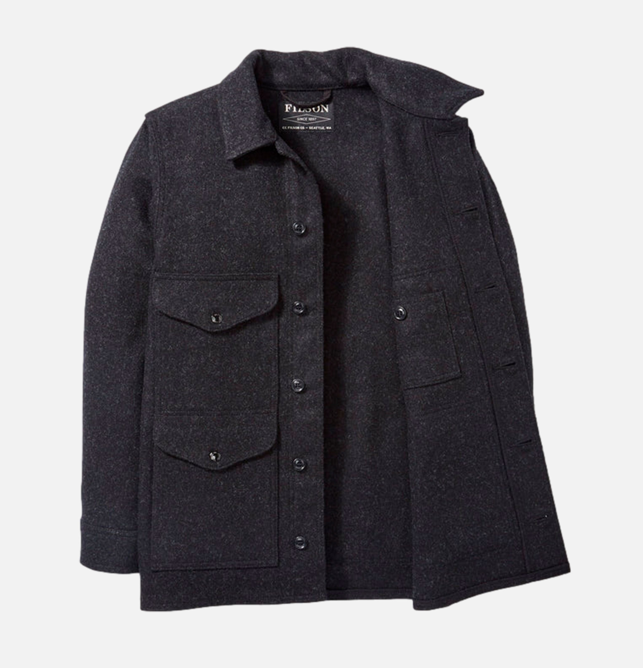 Filson Veste Mackinaw Charcoal