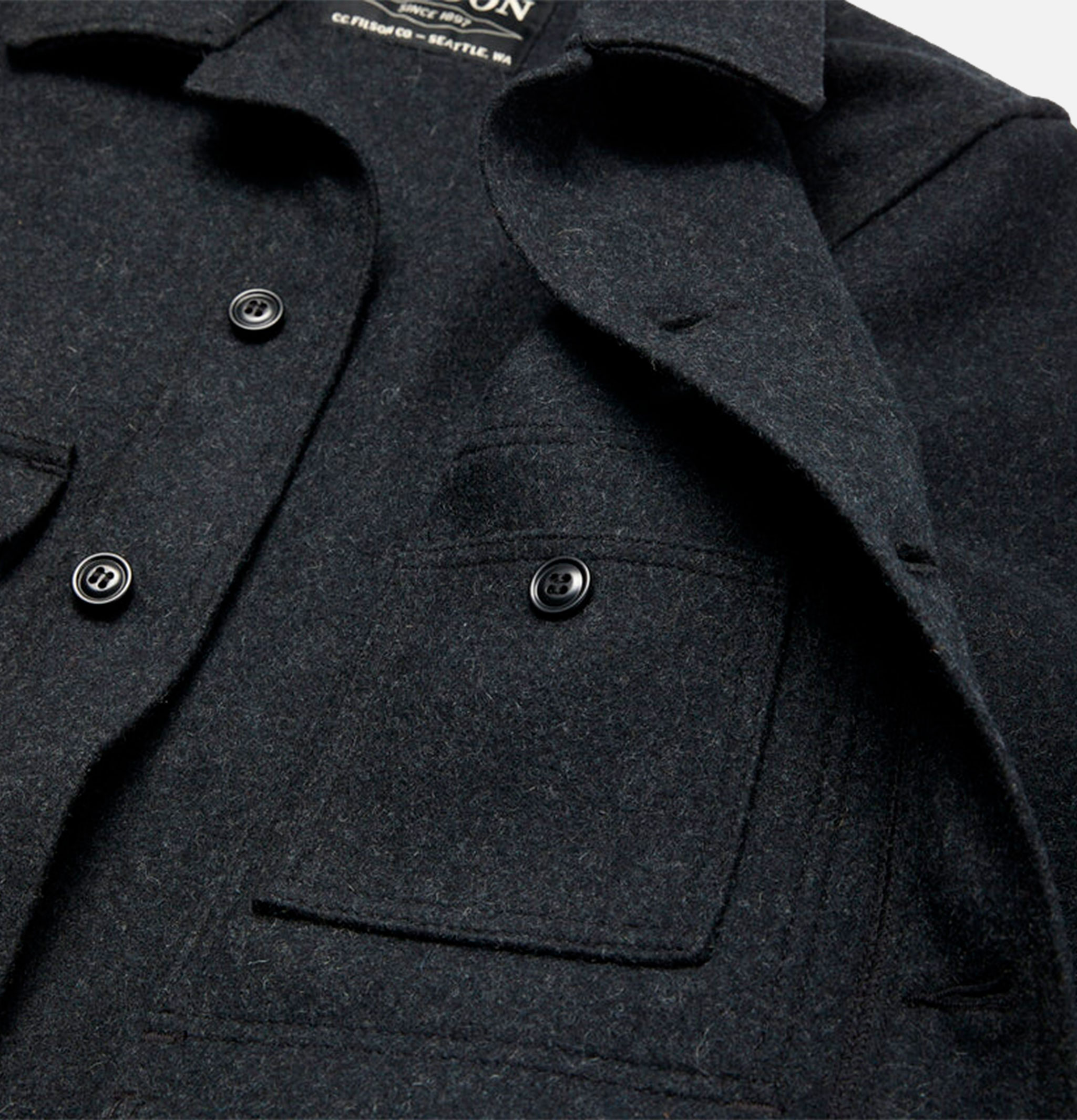 Filson Veste Mackinaw Charcoal