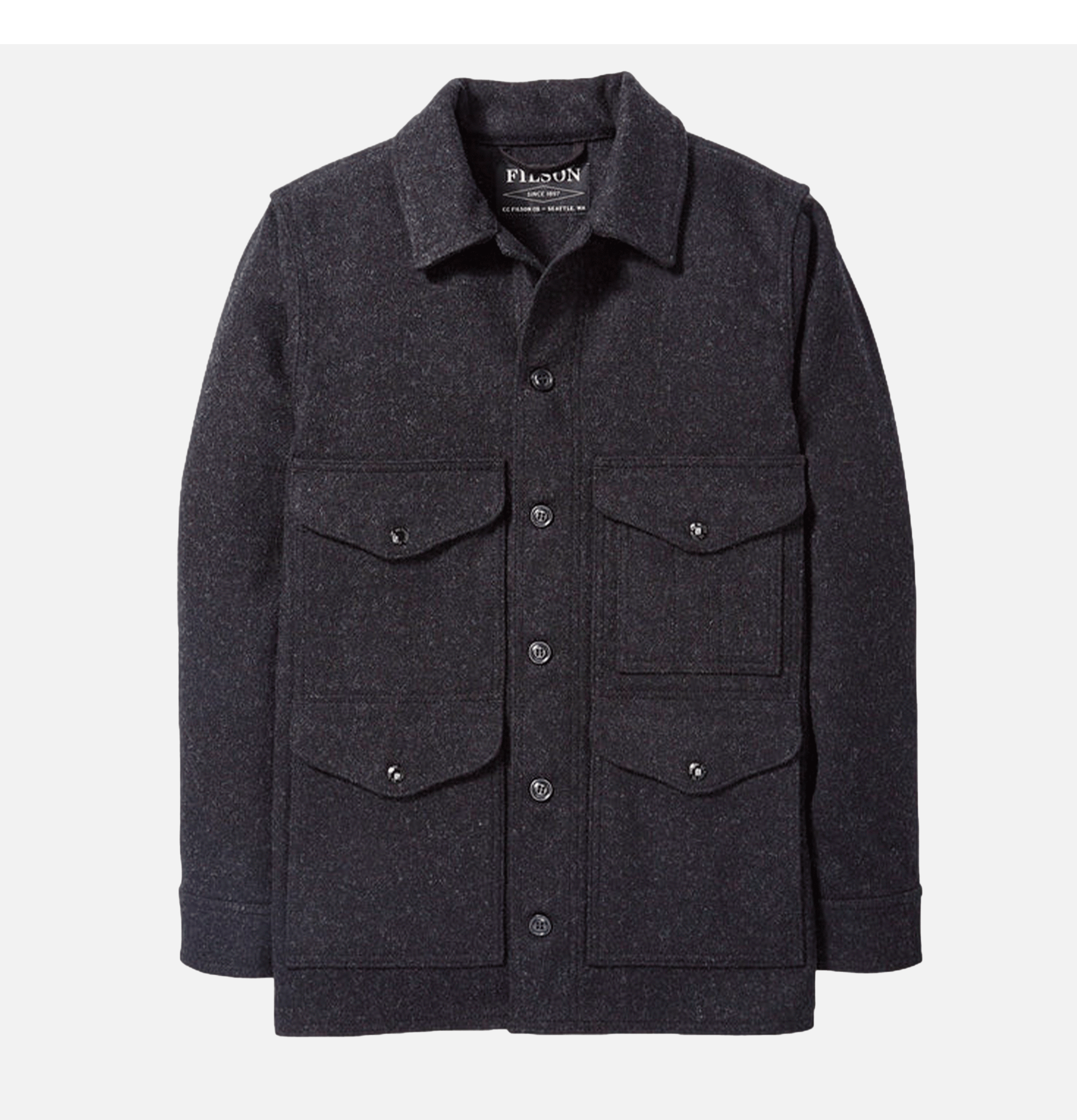 Filson Veste Mackinaw Charcoal