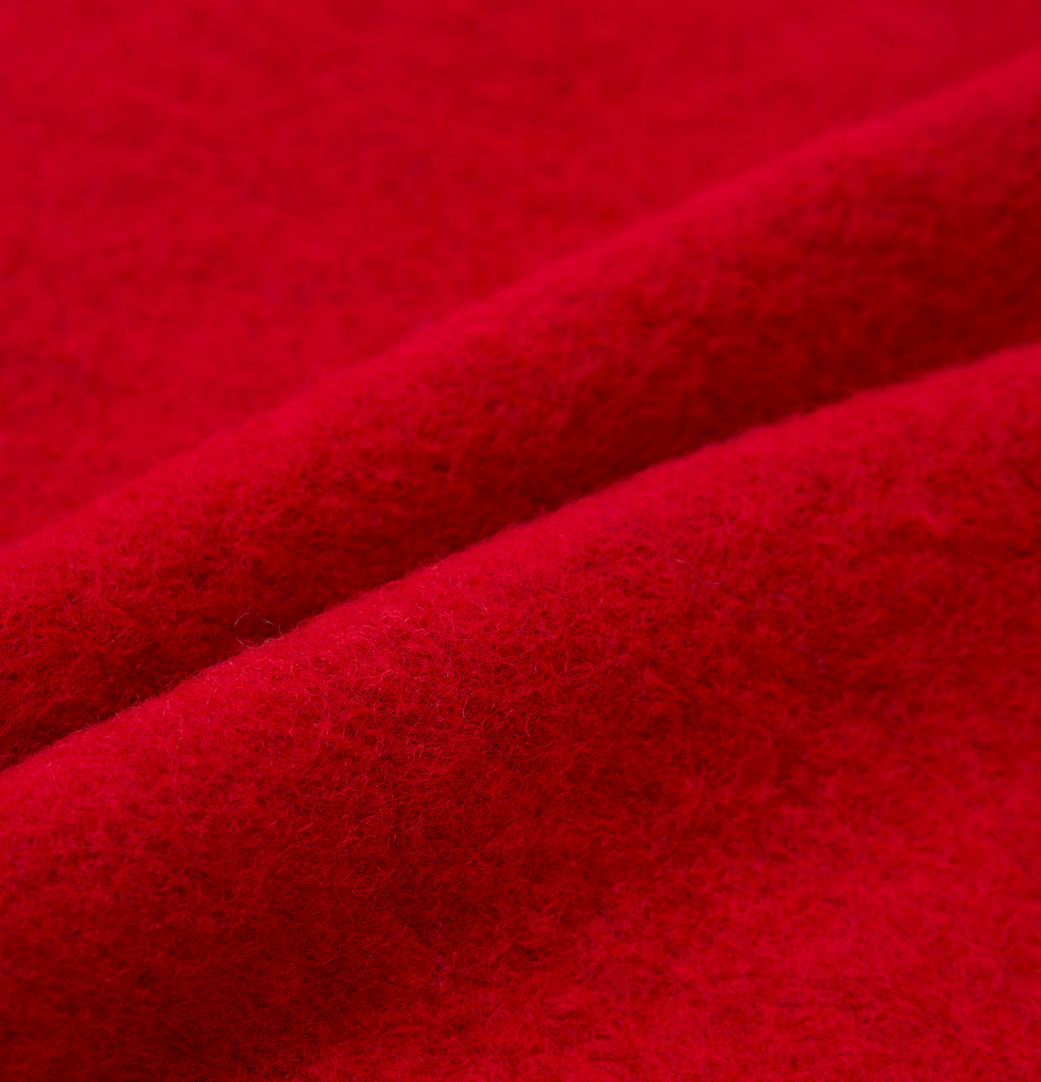 Universal Works Zip Waistcoat Wool Scarlet