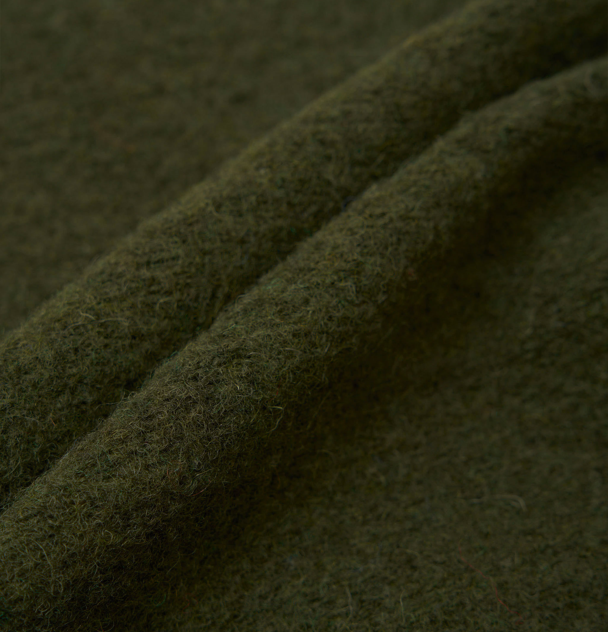 Universal Works Zip Waistcoat Wool Olive