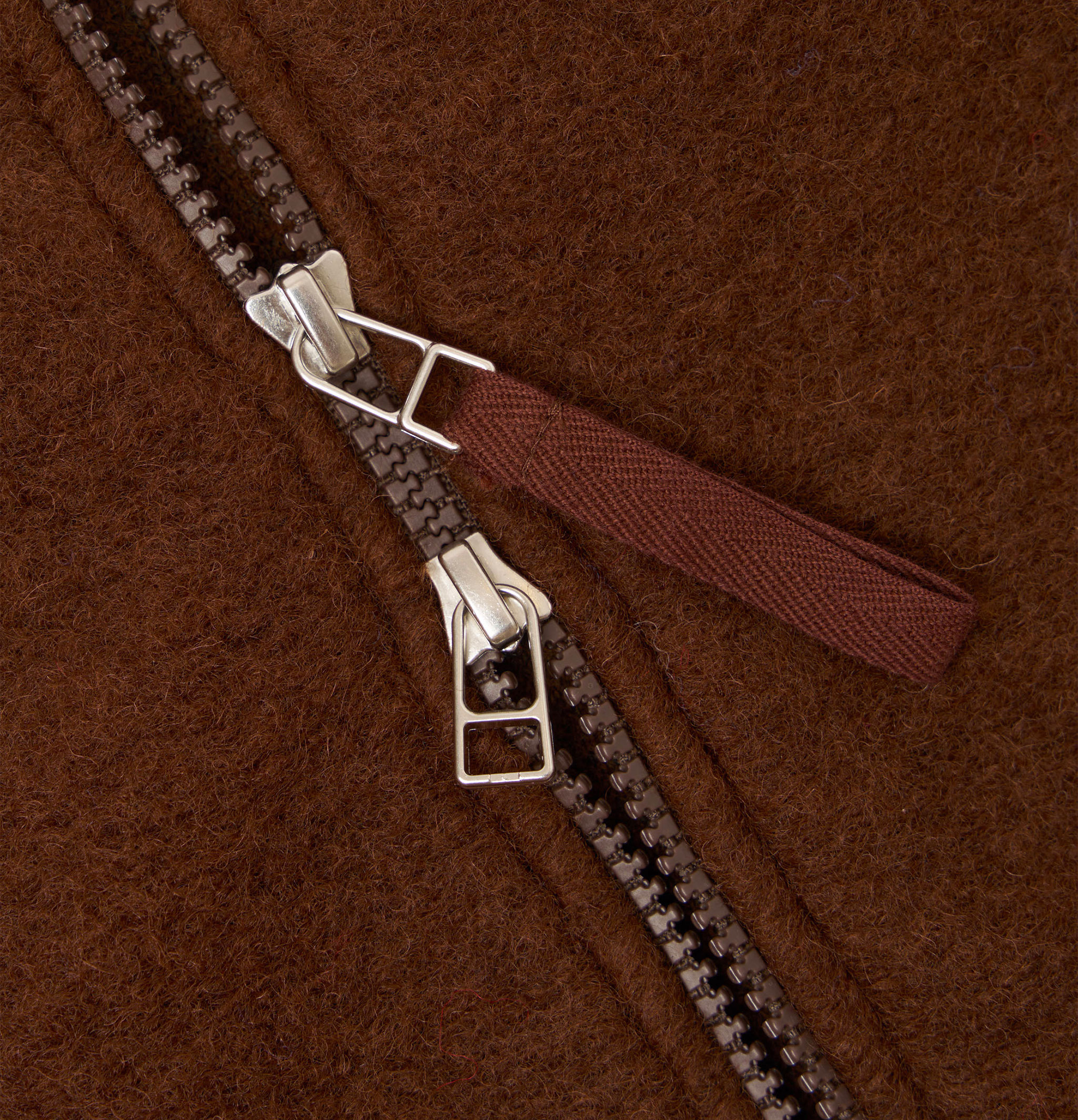 Universal Works Zip Bomber Wool Cacao