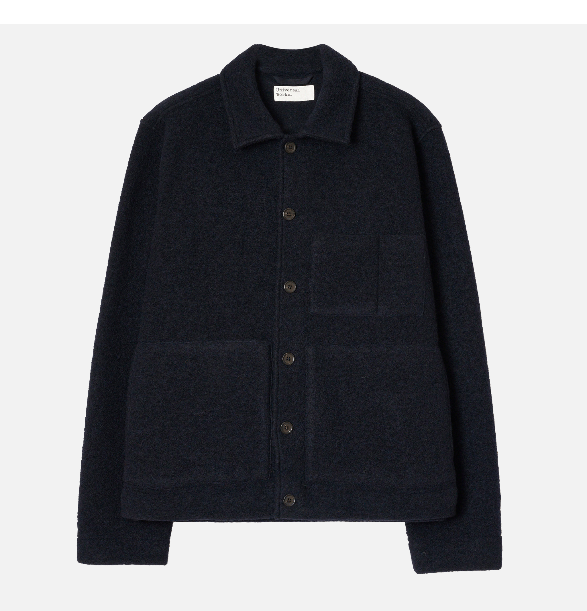 Universal Works Veste Uniform Laine Navy