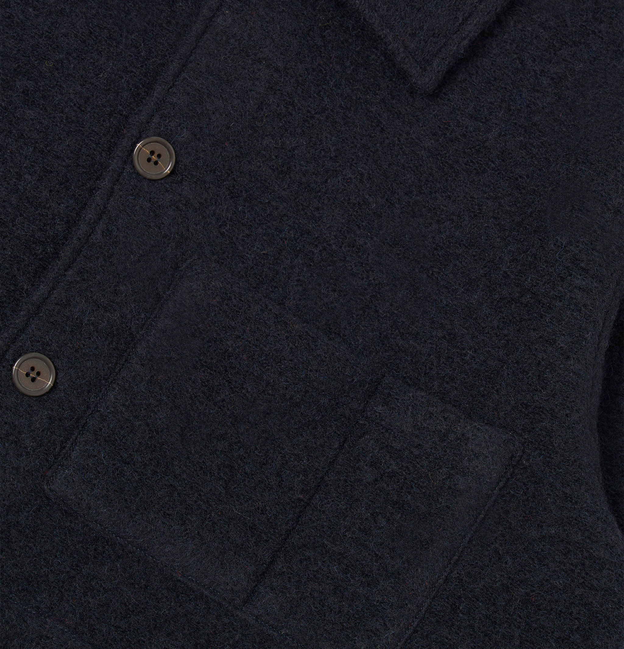 Universal Works Veste Uniform Laine Navy