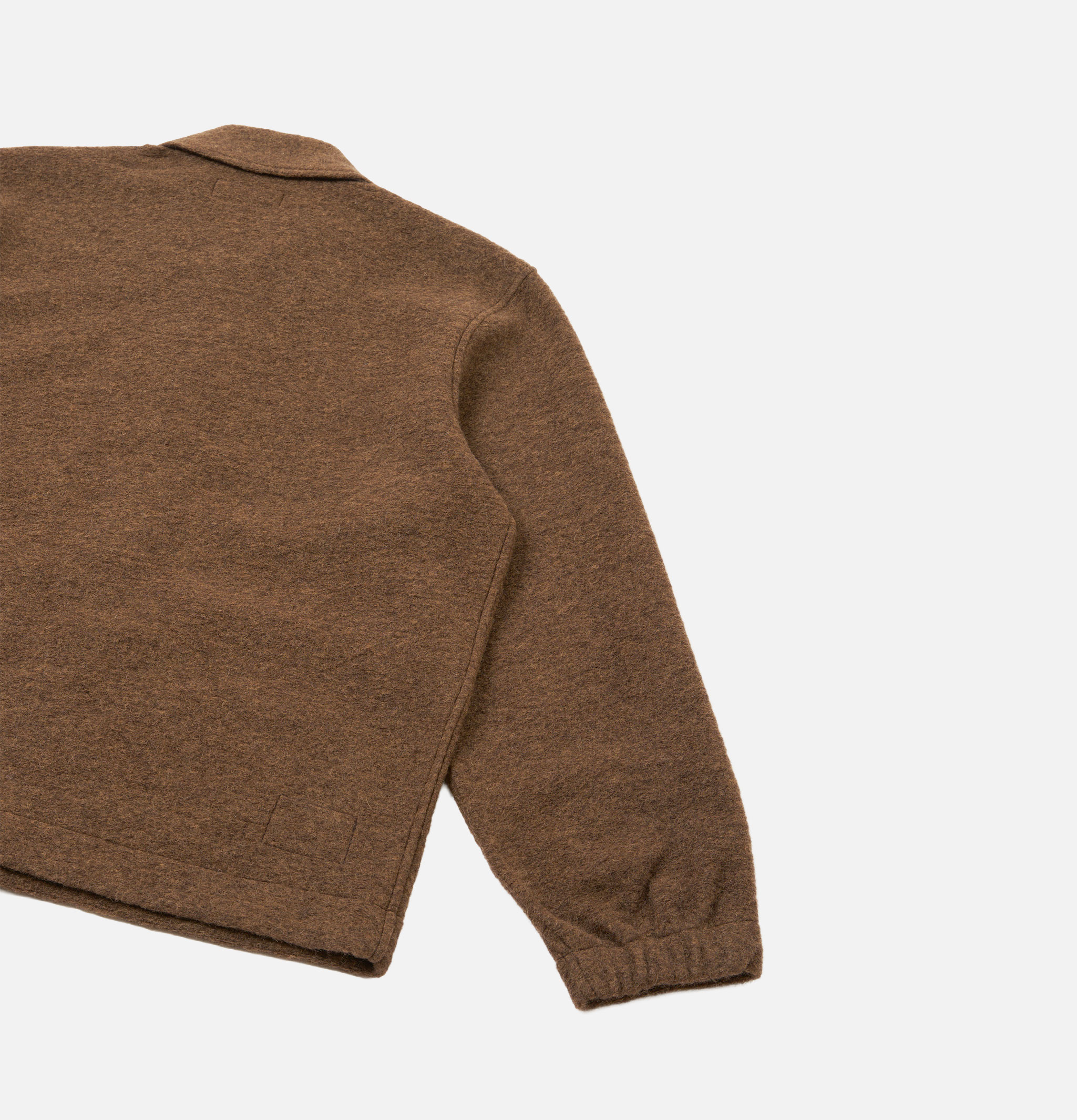 Universal Works Veste Rams Wool Fleece Brown