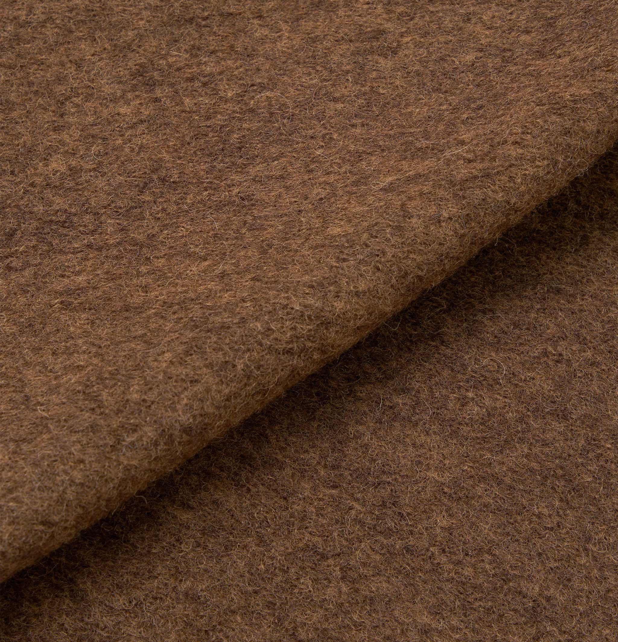 Universal Works Veste Rams Wool Fleece Brown