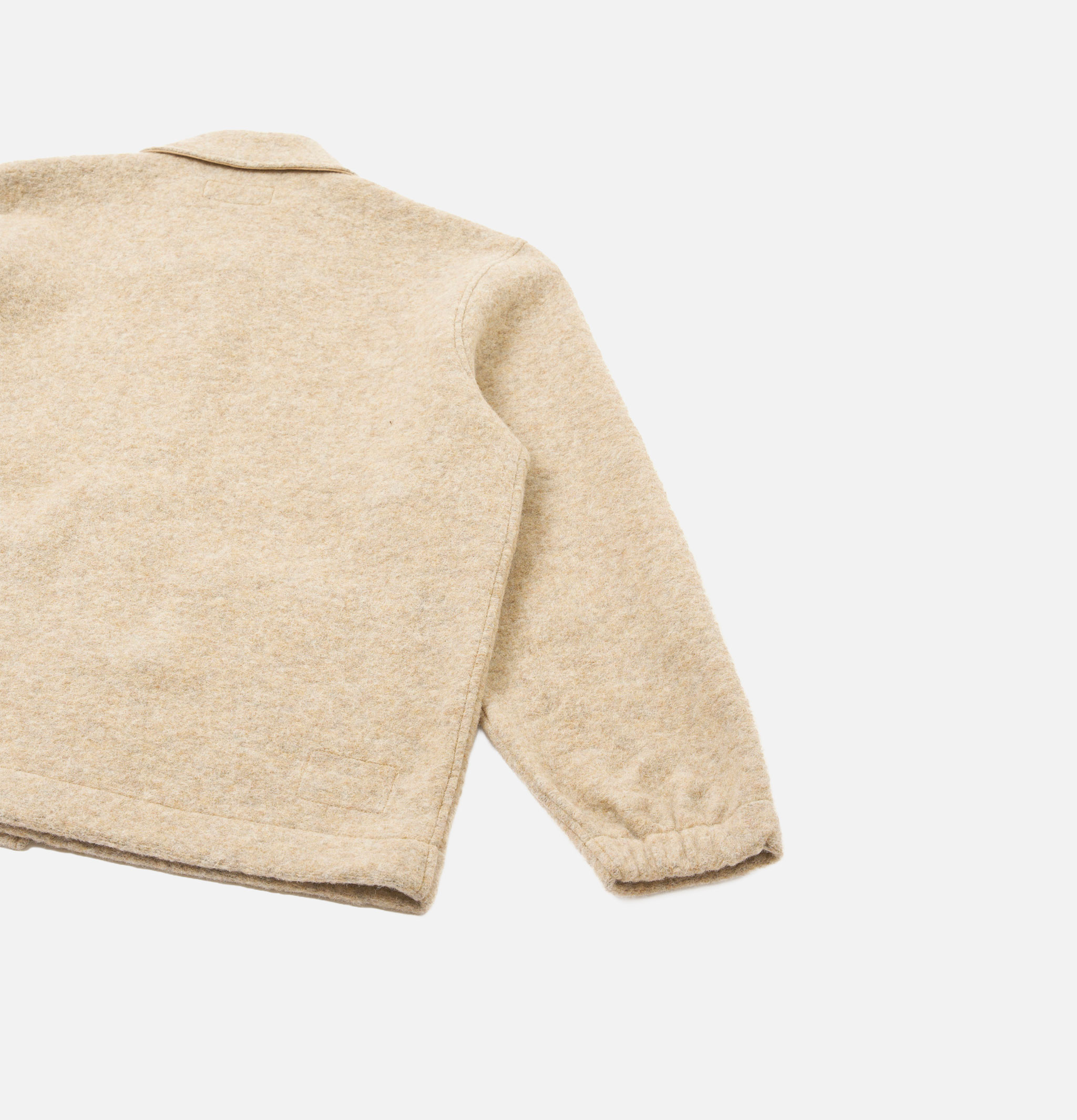 Universal Works Veste Rams Wool Fleece Fawn