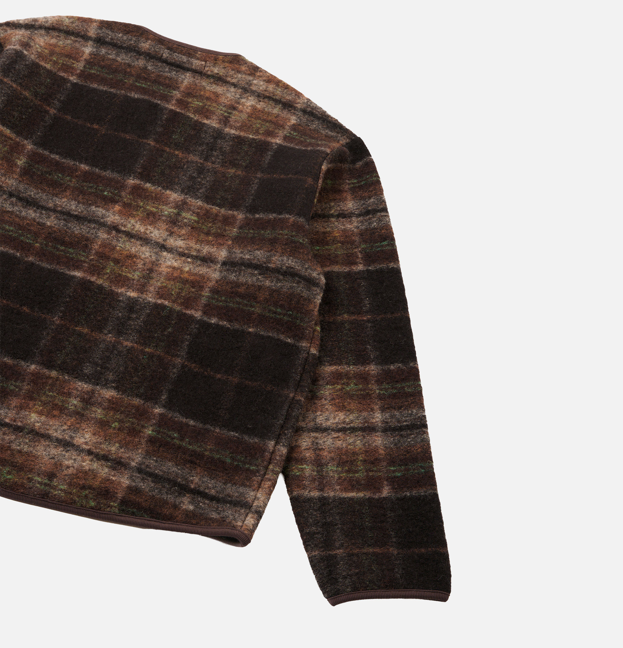 Universal Works Veste Military Liner Pino Wool Brown