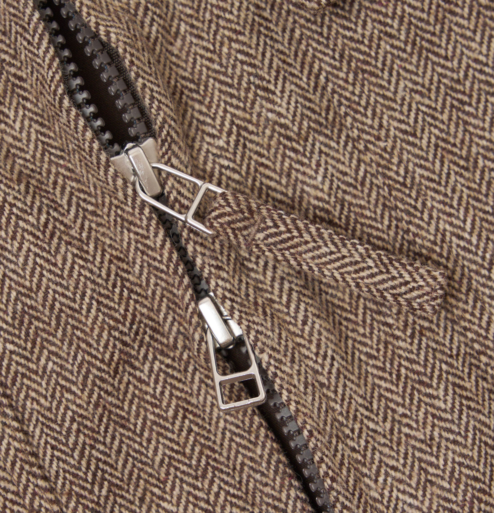 Universal Works Veste S1330 Wool Herringbone Brown