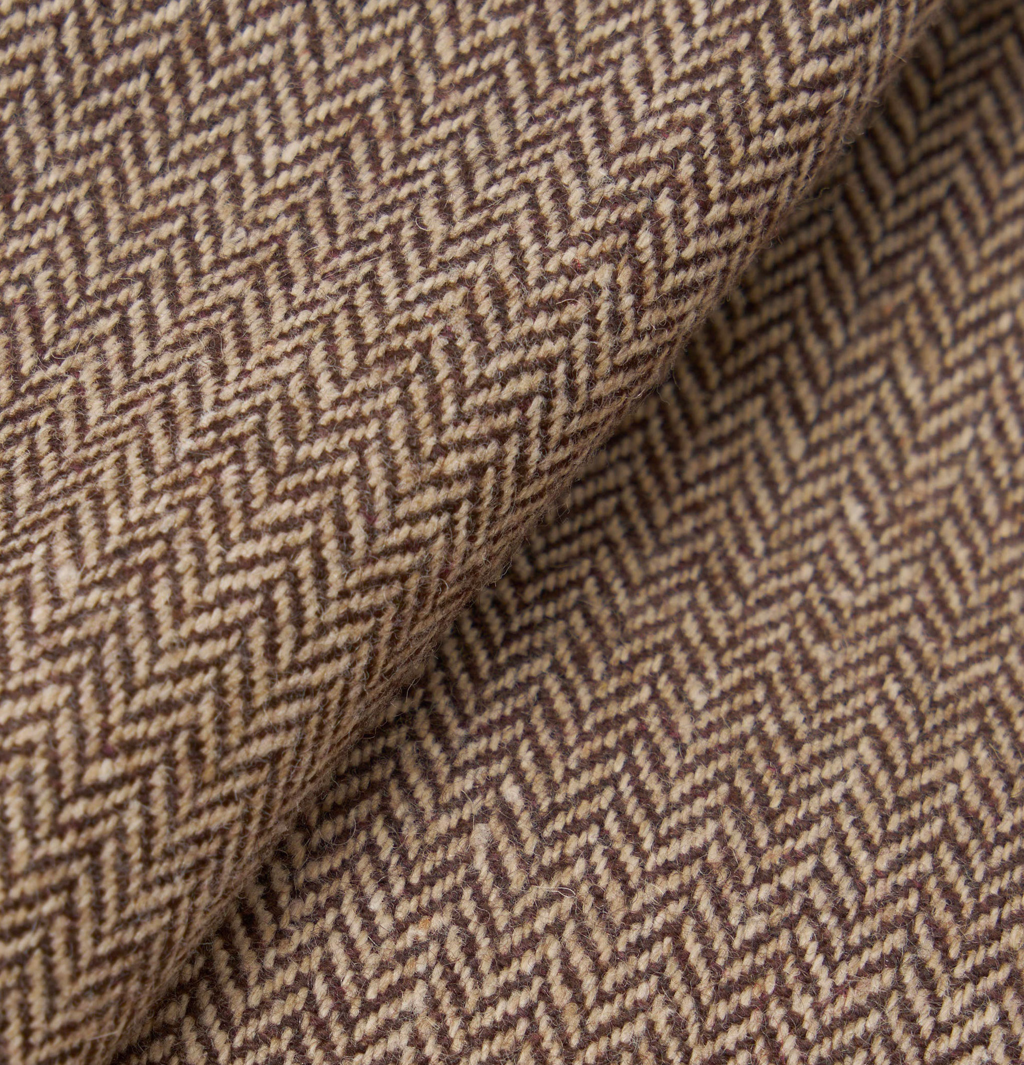 Universal Works Veste S1330 Wool Herringbone Brown