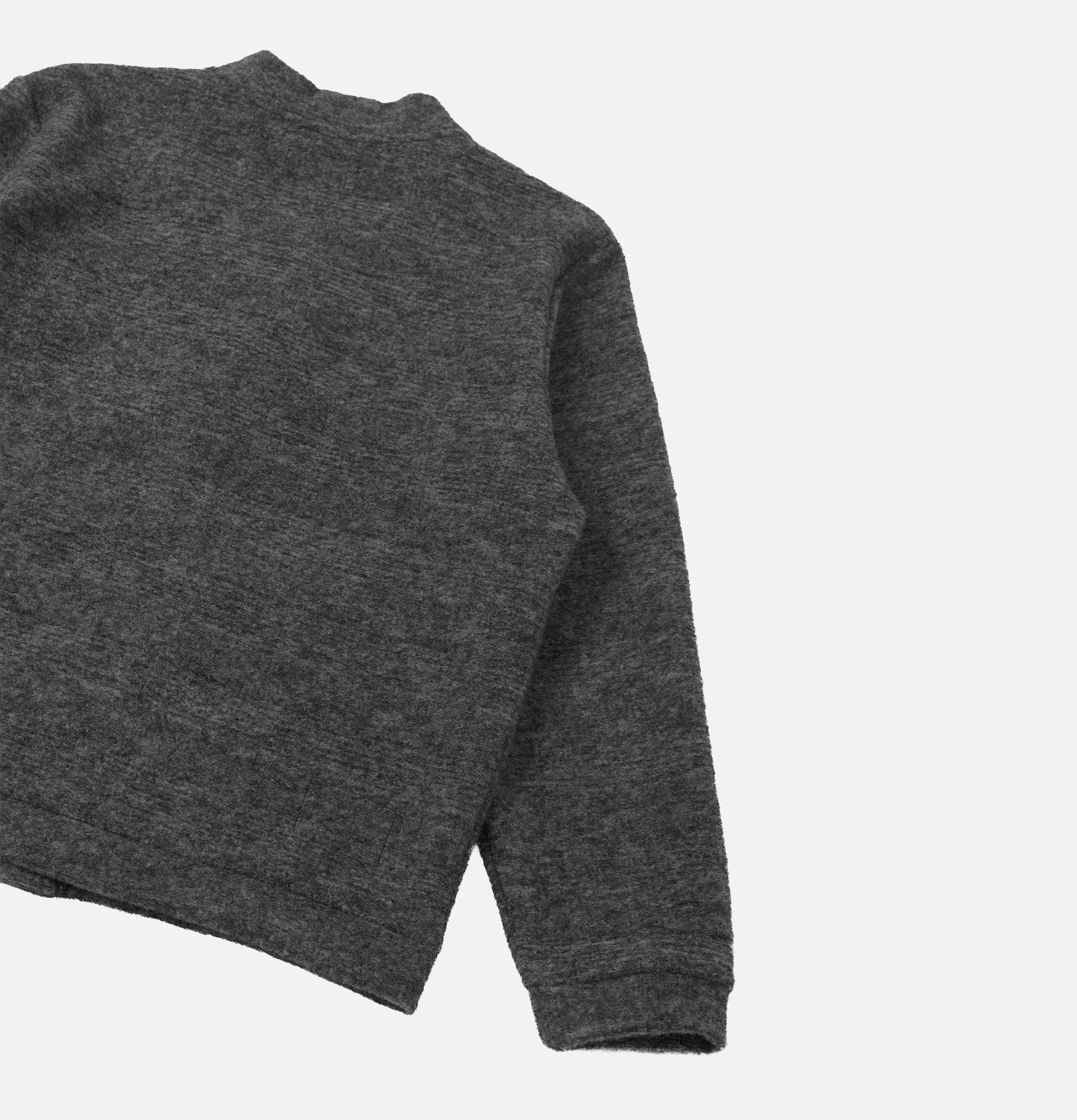 Universal Works Advance Cardigan Wool Mix Grey Marl