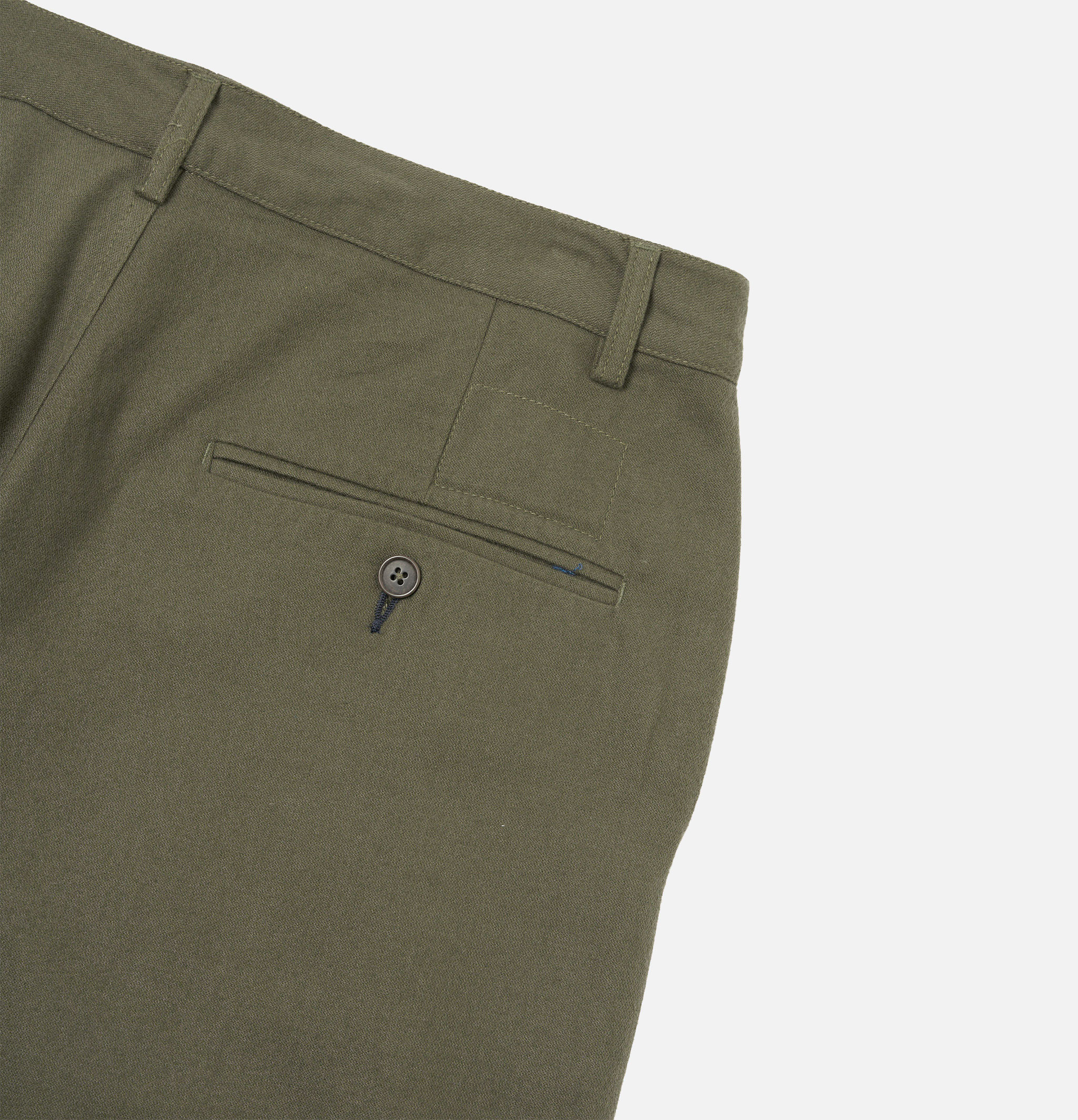 Universal Works Military Chino Brushed Moleskin Olive