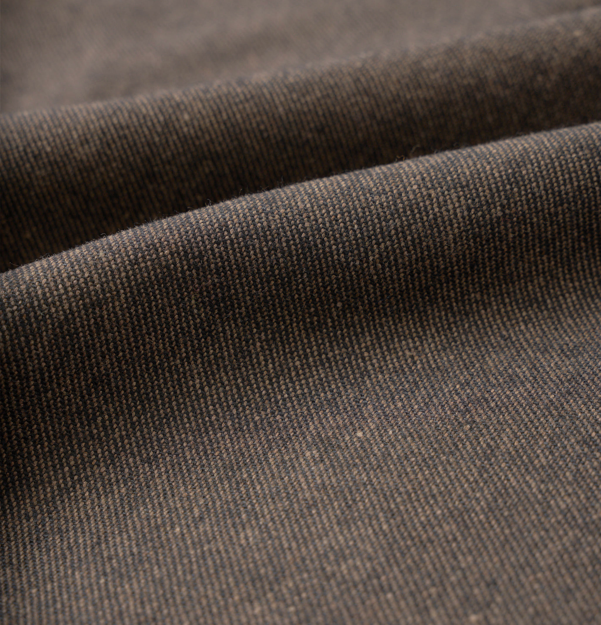 Universal Works Pleated Track Recycled Tweed Brown