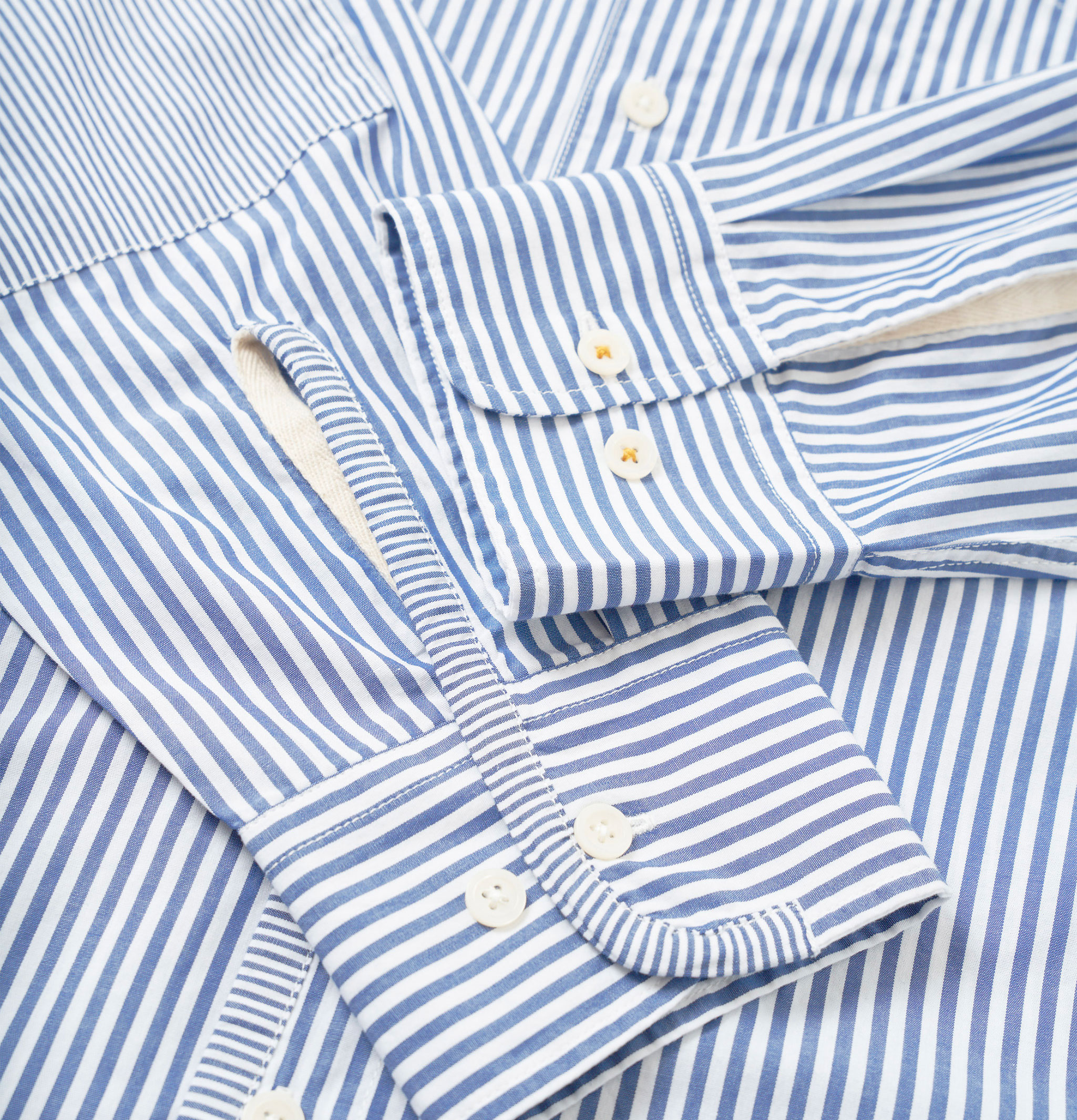 Universal Works Chemise Patched Queens Navy