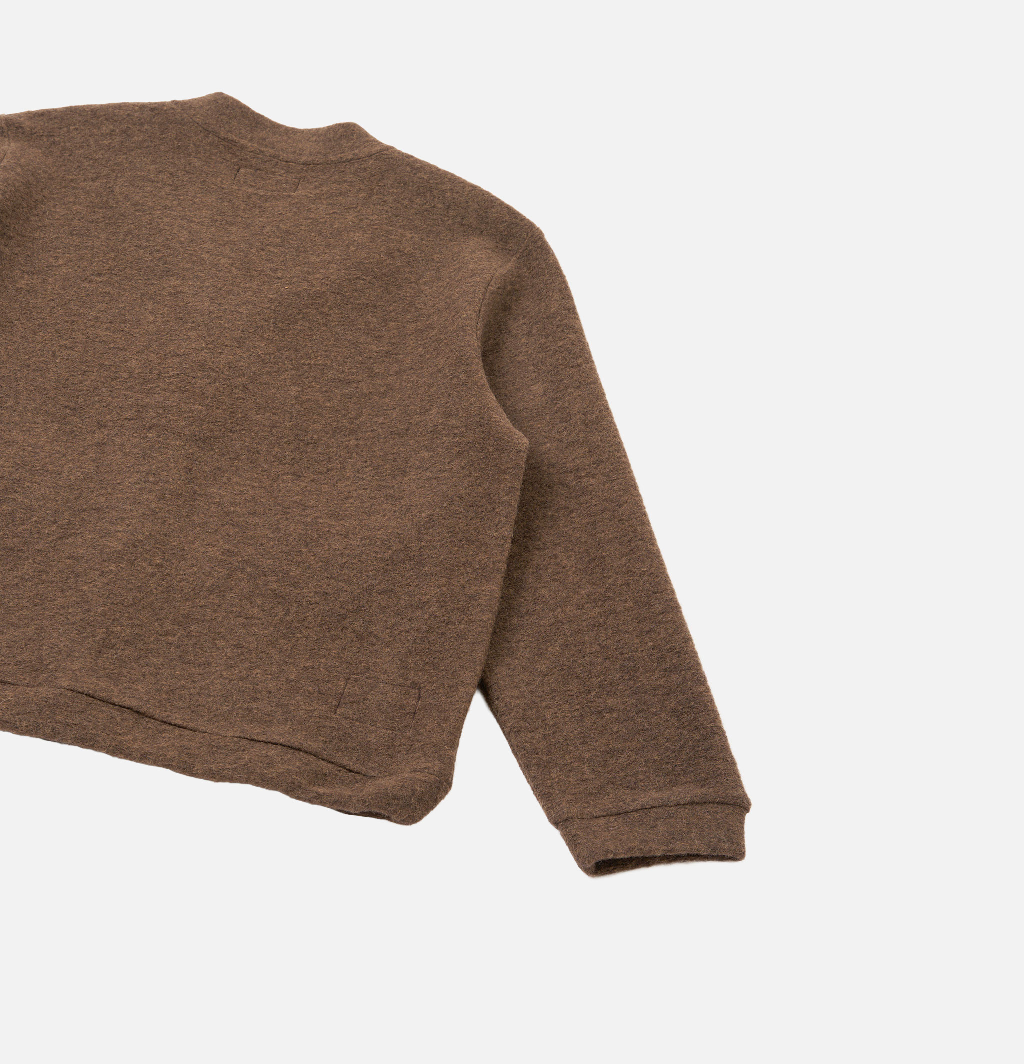 Universal Works Cardigan Advance Wool Fleece Brown