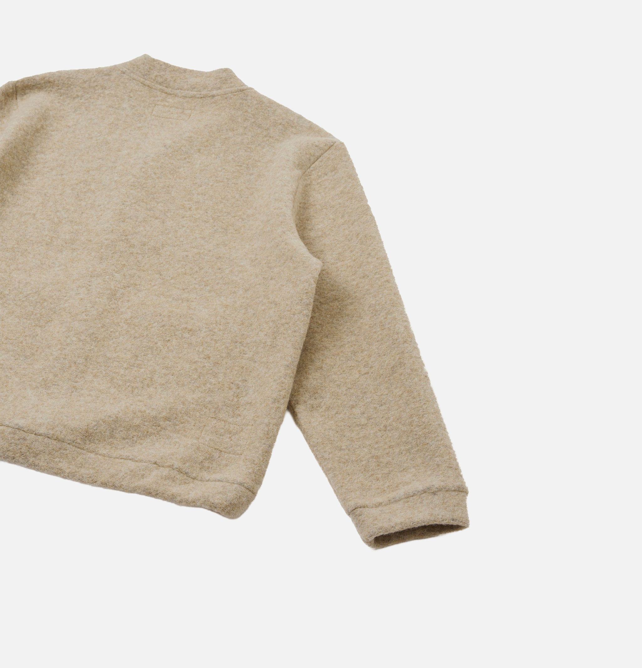 Universal Works Cardigan Advance Wool Fleece Fawn