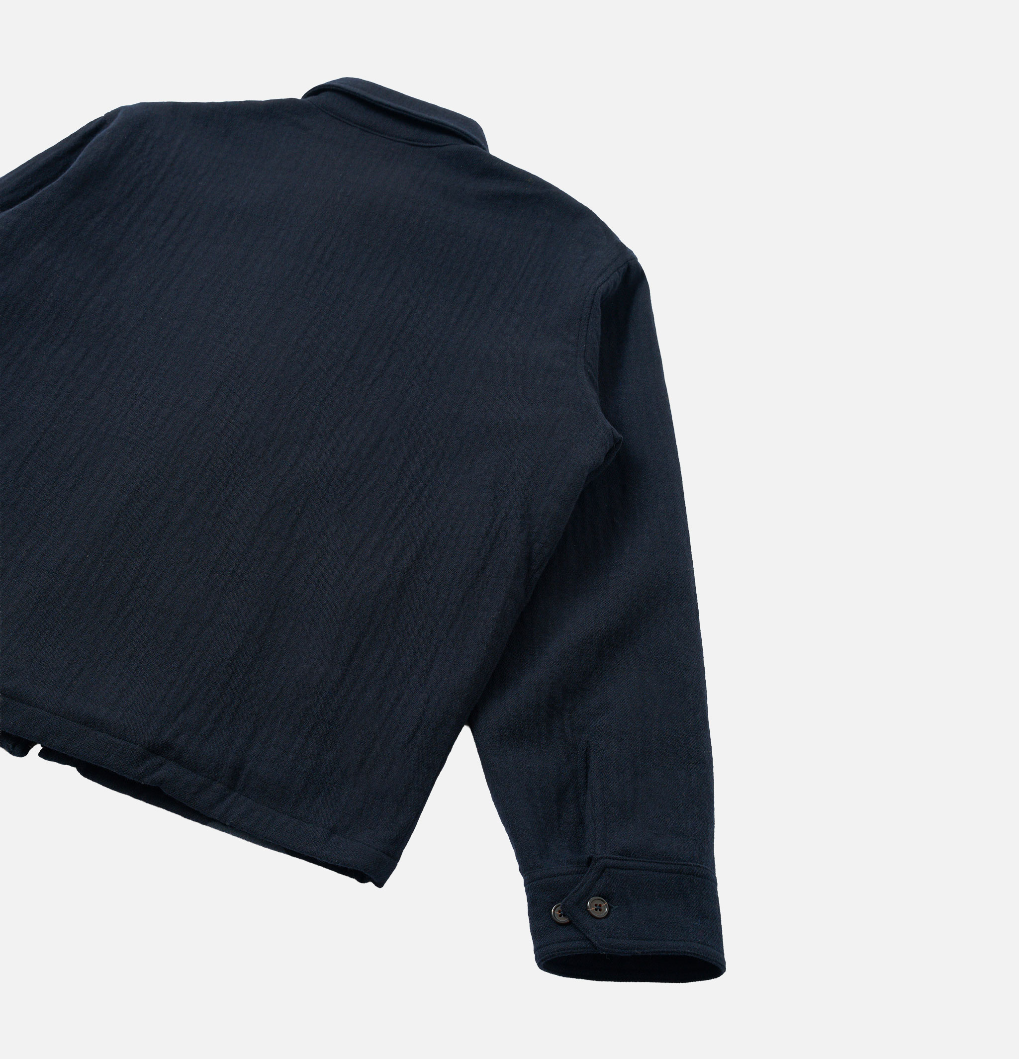 Universal Works Veste Club Robin Wool Mix Dark Navy