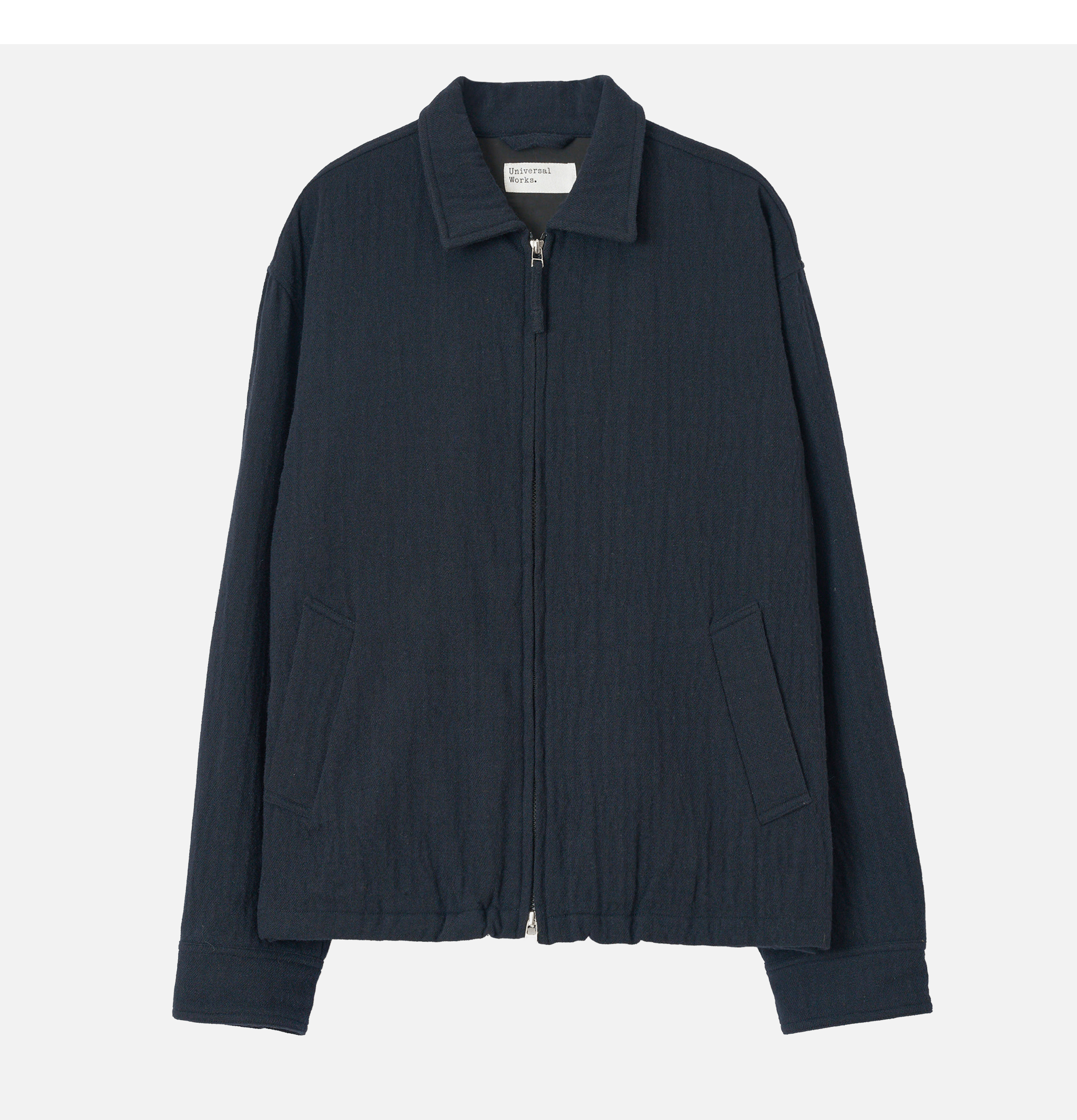 Universal Works Club Jacket Robin Wool Mix Dark Navy