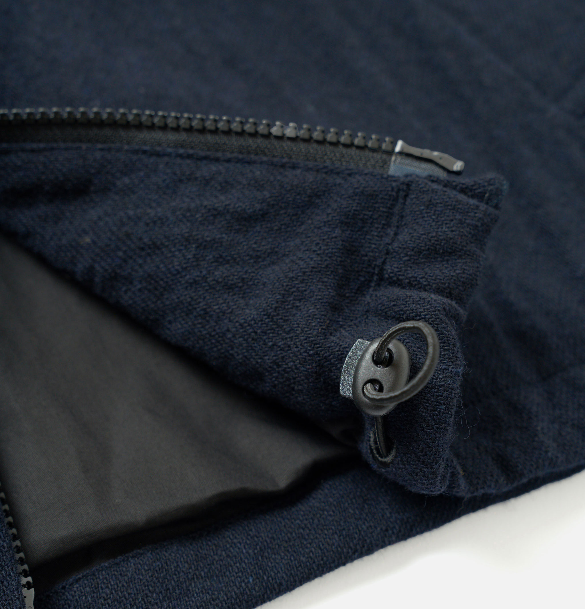 Universal Works Veste Club Robin Wool Mix Dark Navy