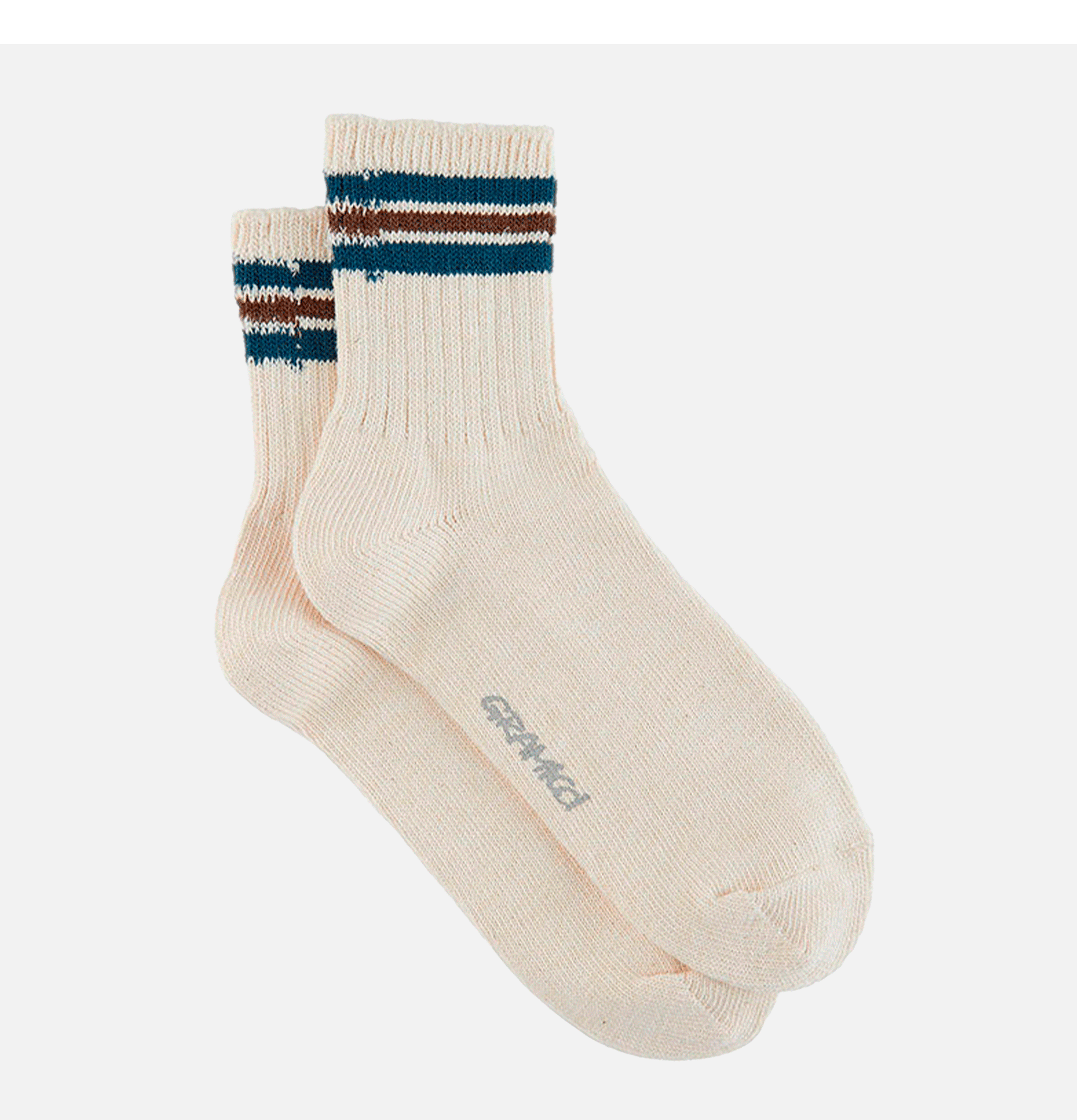 Gramicci Hemp Blend Stripe Mocha Socks
