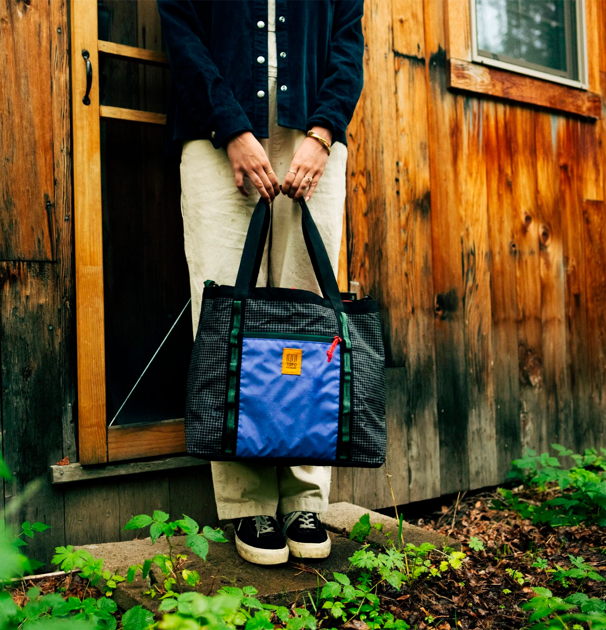 Topo Designs Mountain Utility Tote Grid
