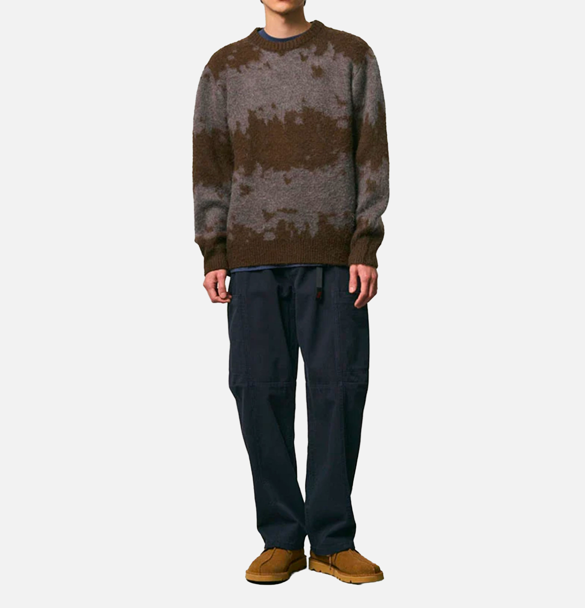 Gramicci Mohair Splatter Sweater Slate