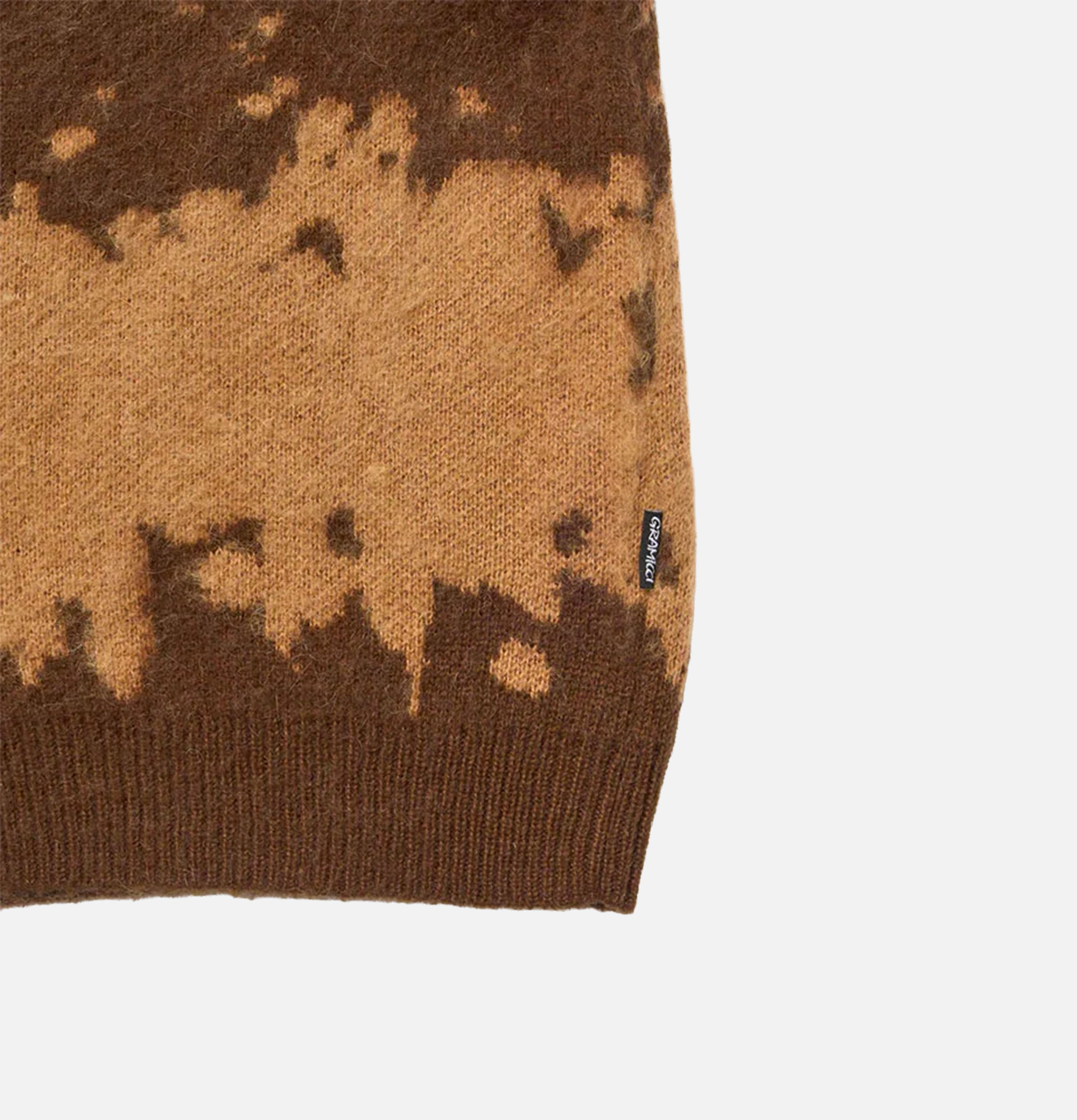 Gramicci Mohair Splatter Sweater Taupe