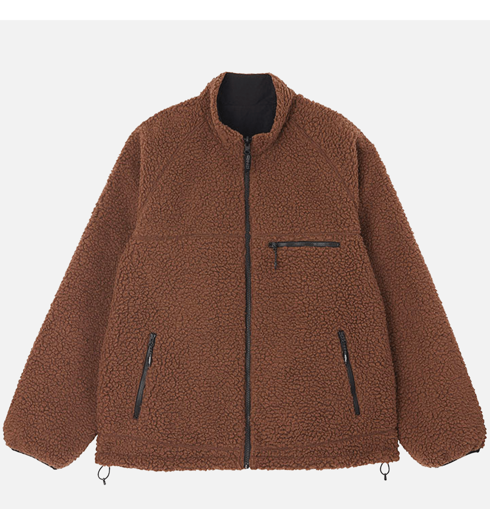 Gramicci Veste Sherpa Reversible Dark Brown Black
