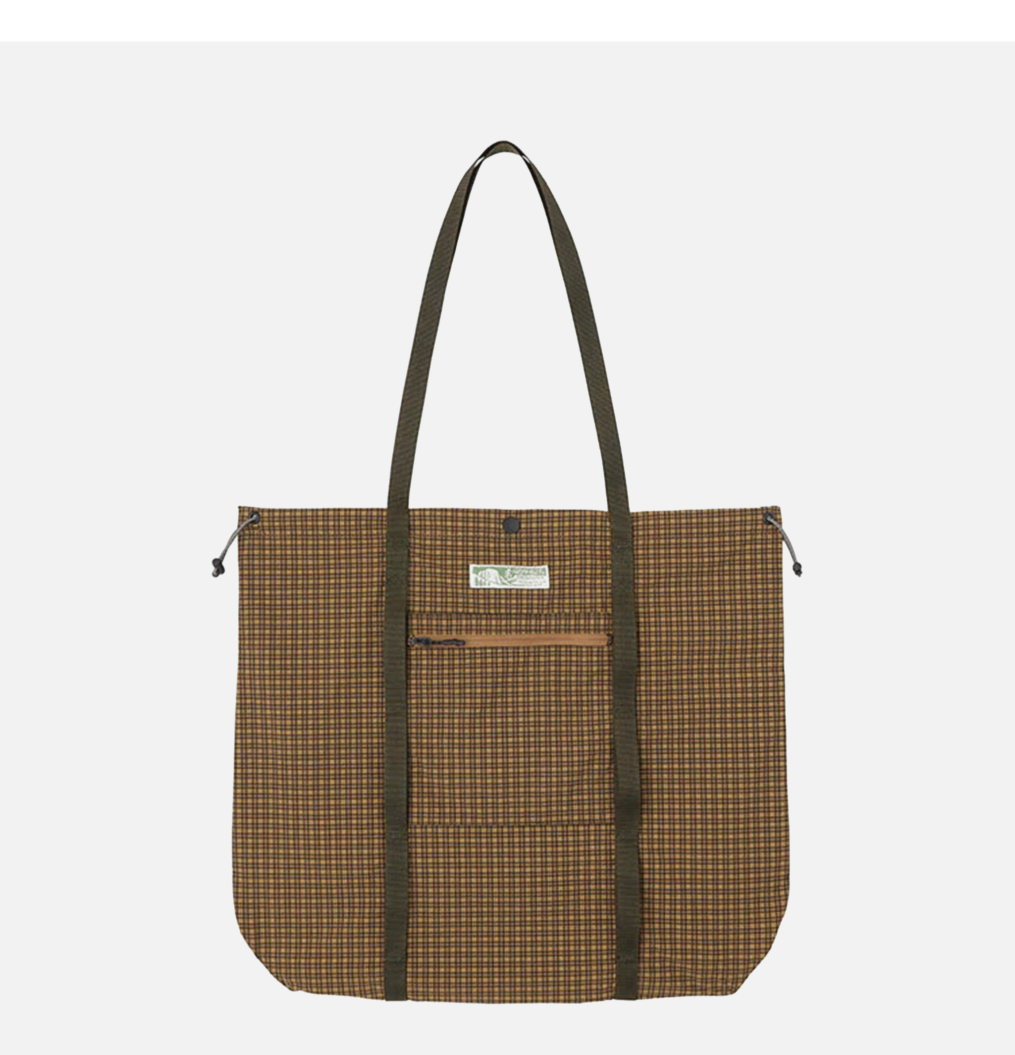 Gramicci Tote Bag Utility Check Brown