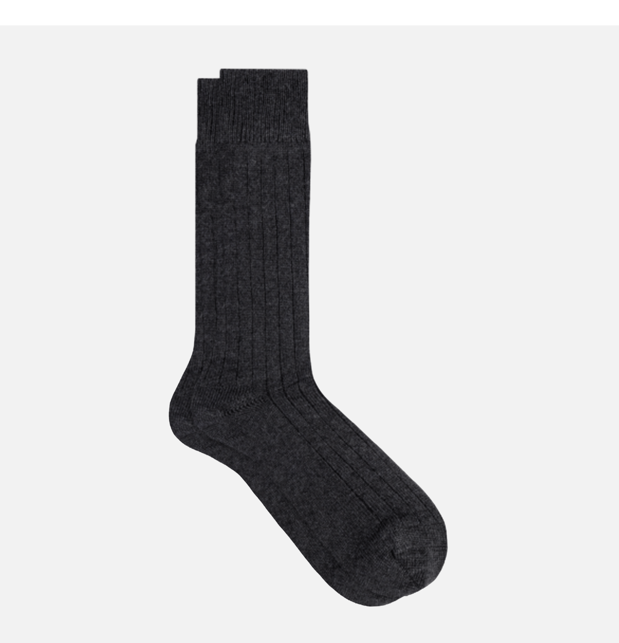 Pantherella Waddington Cashmere Socks in Charcoal