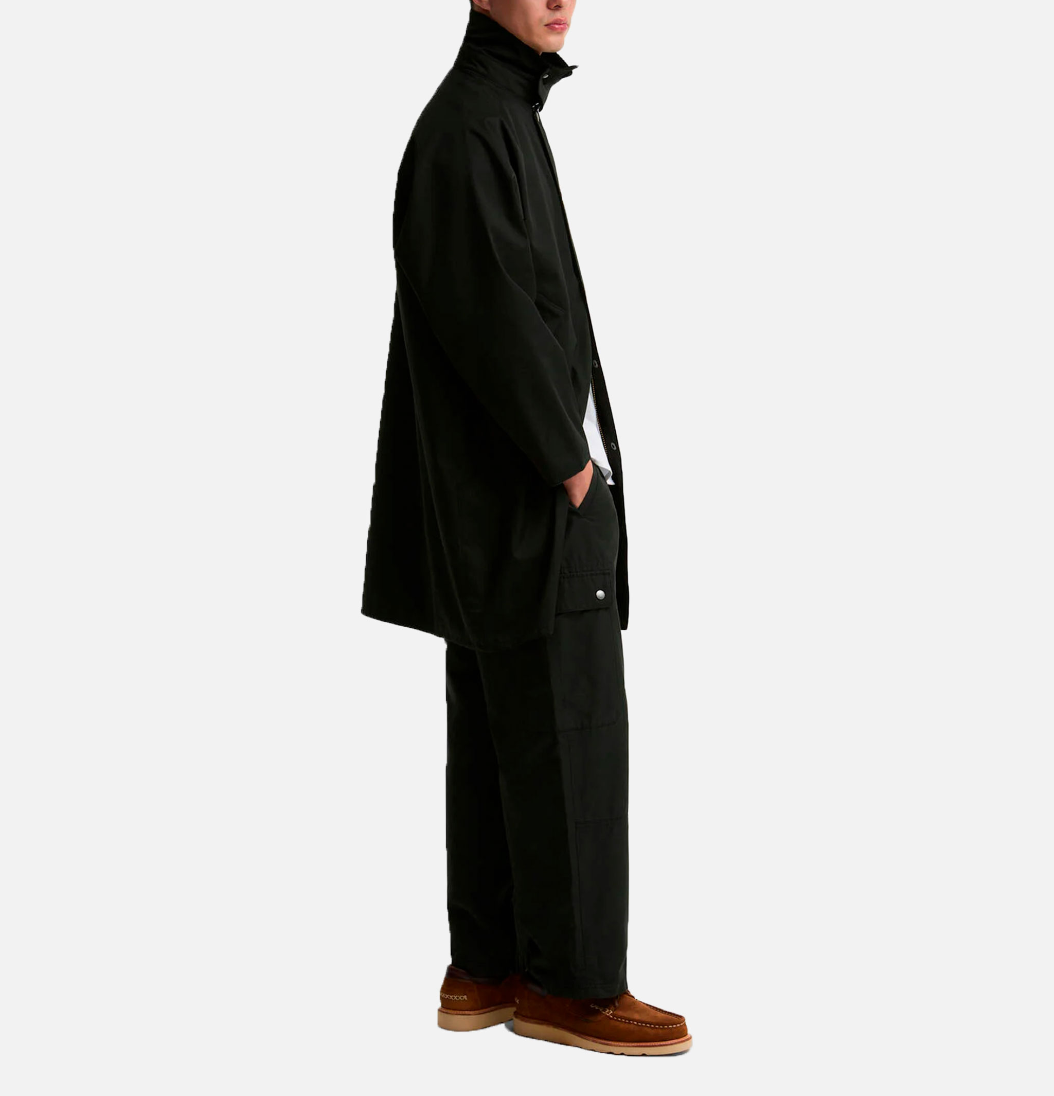 Barbour Long Transport Jacket Black
