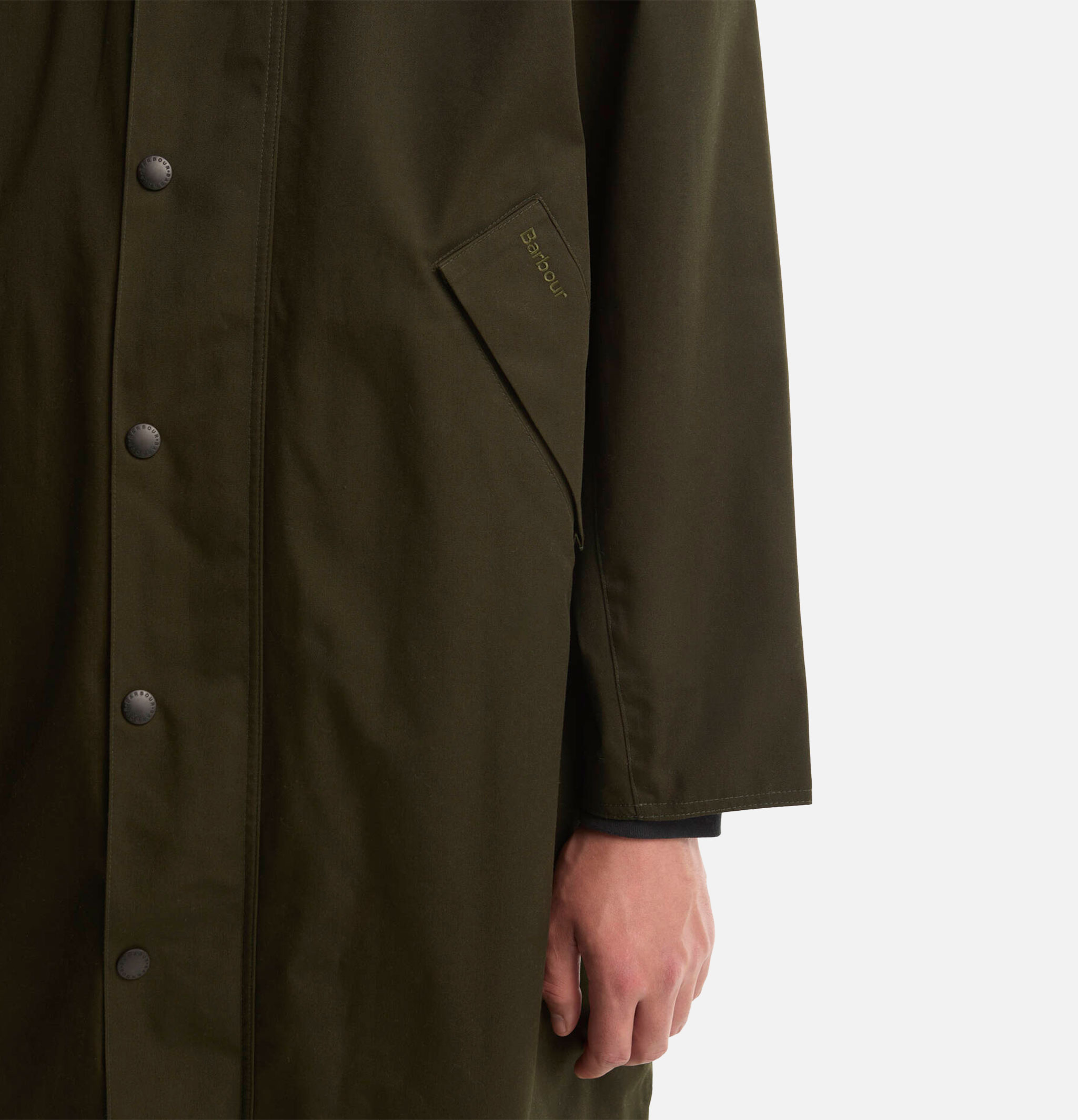 Barbour Long Transport Jacket Sage