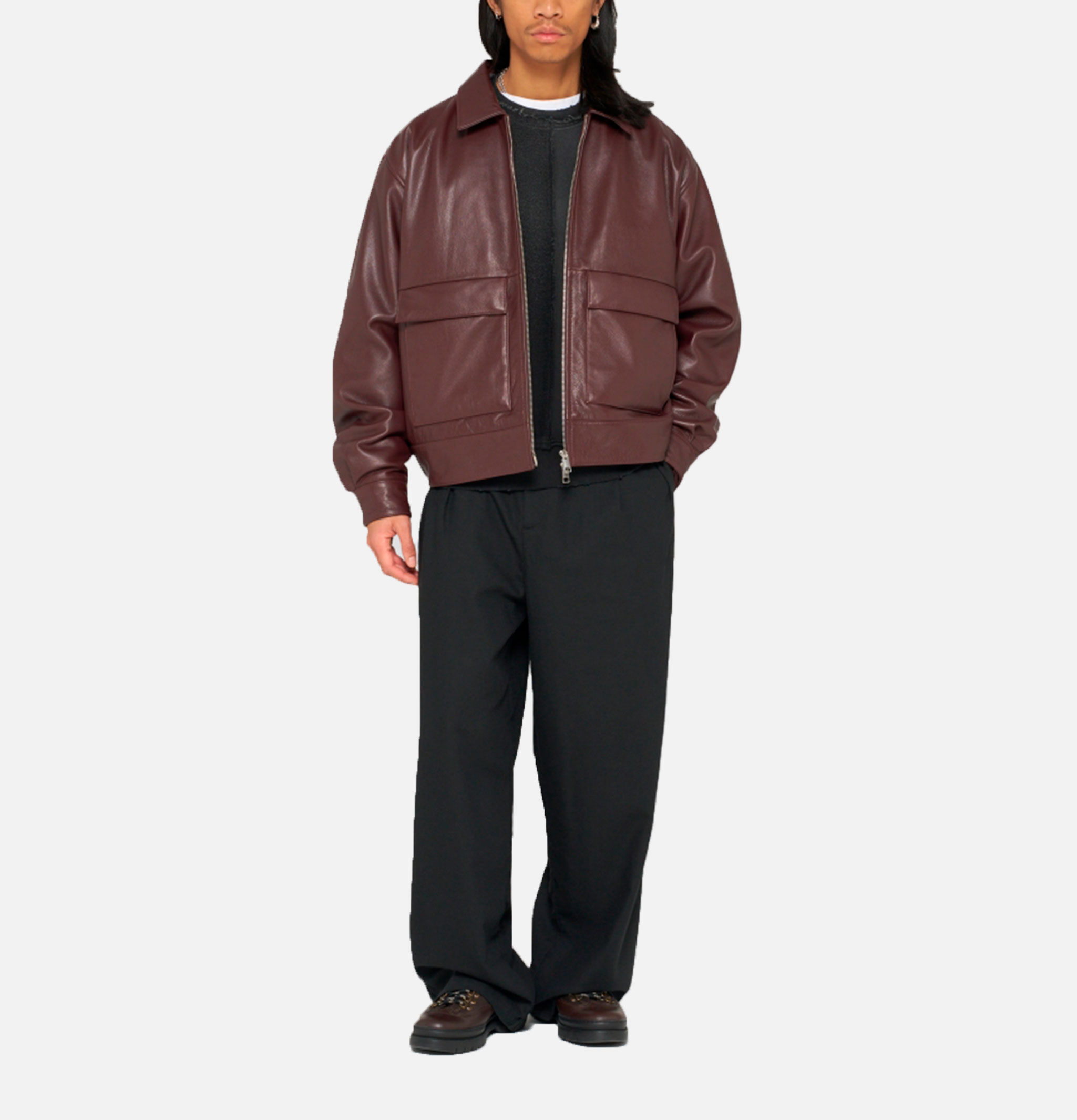Edwin Dogma Jacket Brown Burgundy
