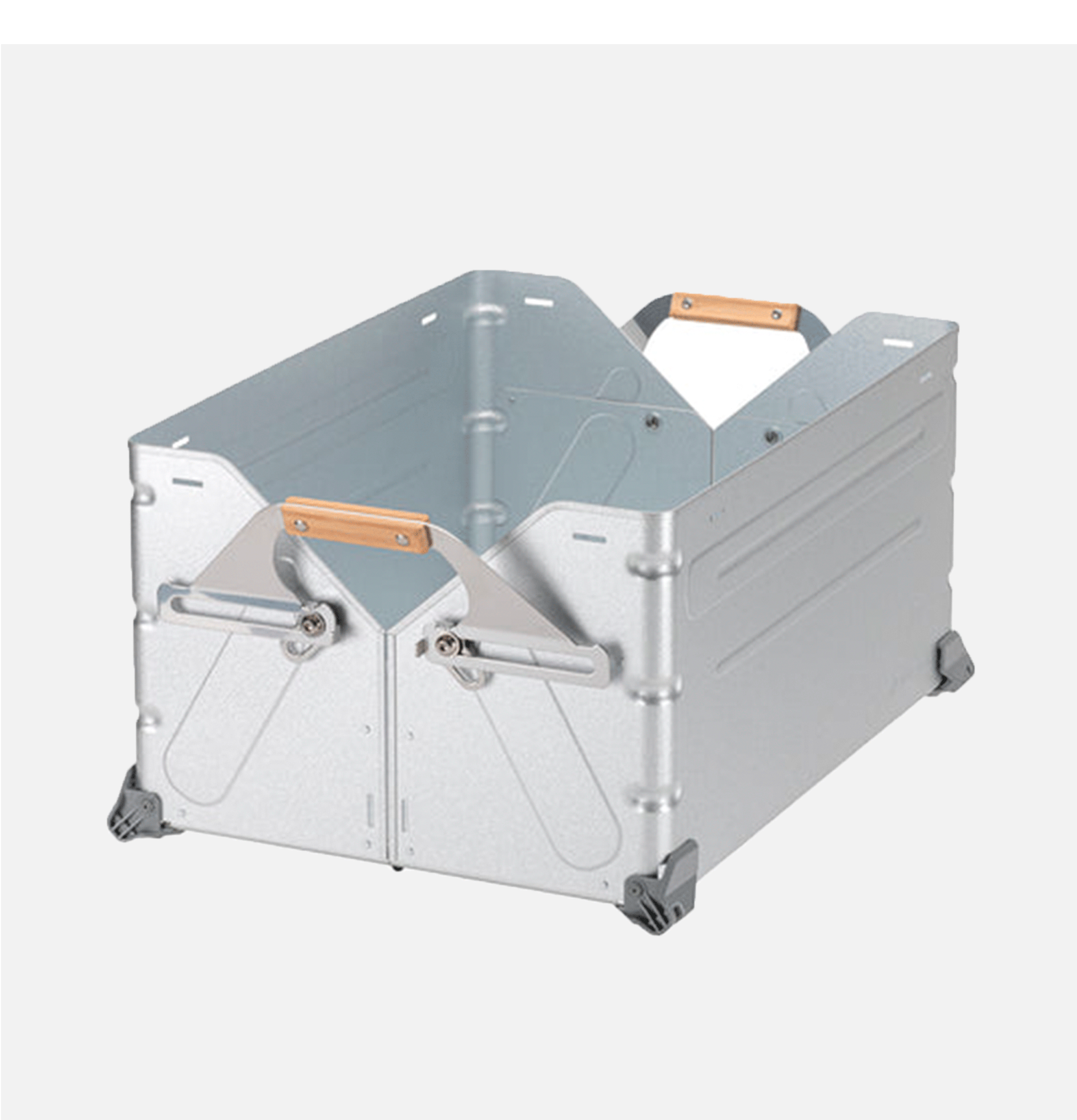 Snow Peak Stacking Shelf Container 50 Silver