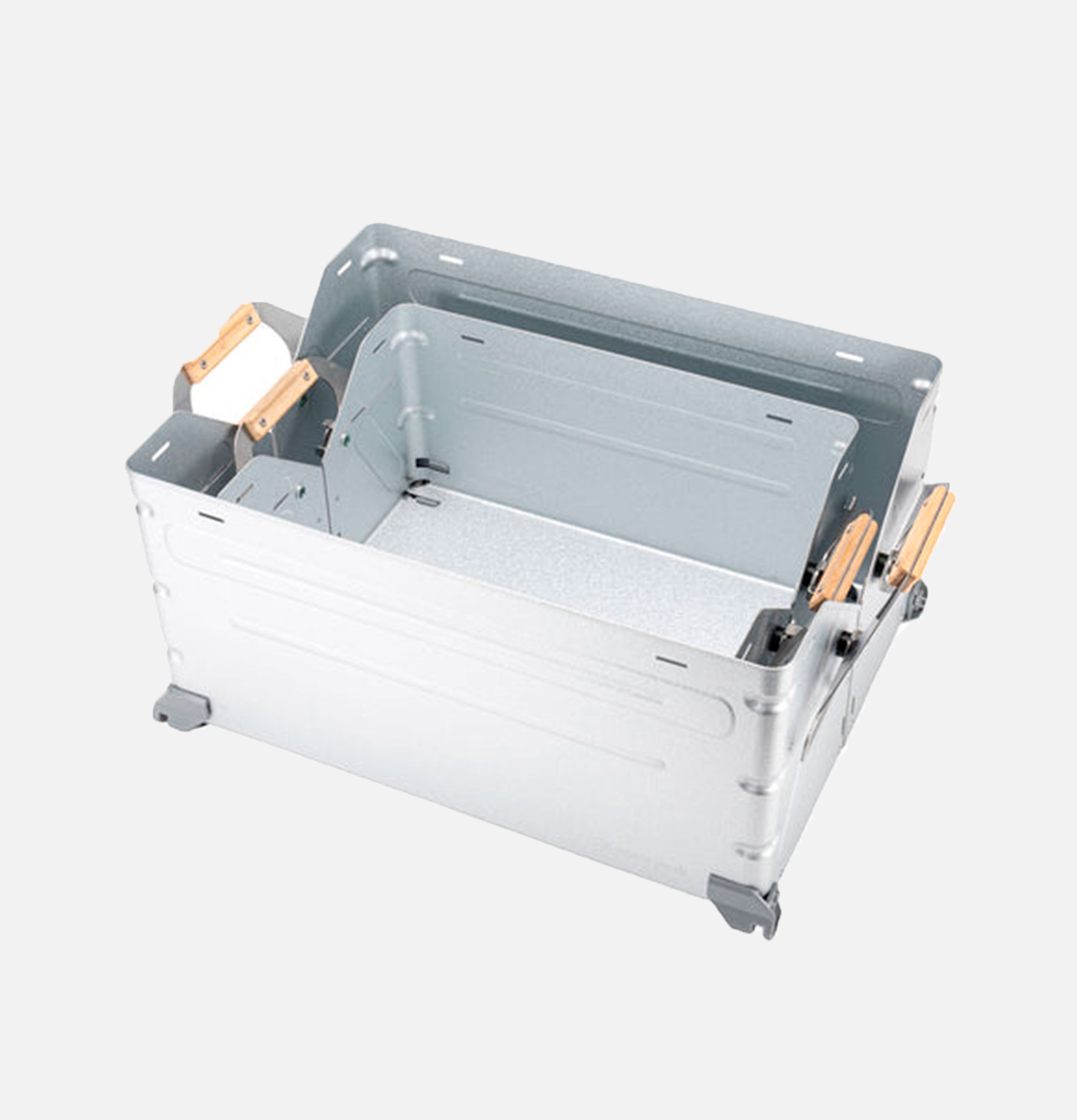 Snow Peak Stacking Shelf Container 50 Silver