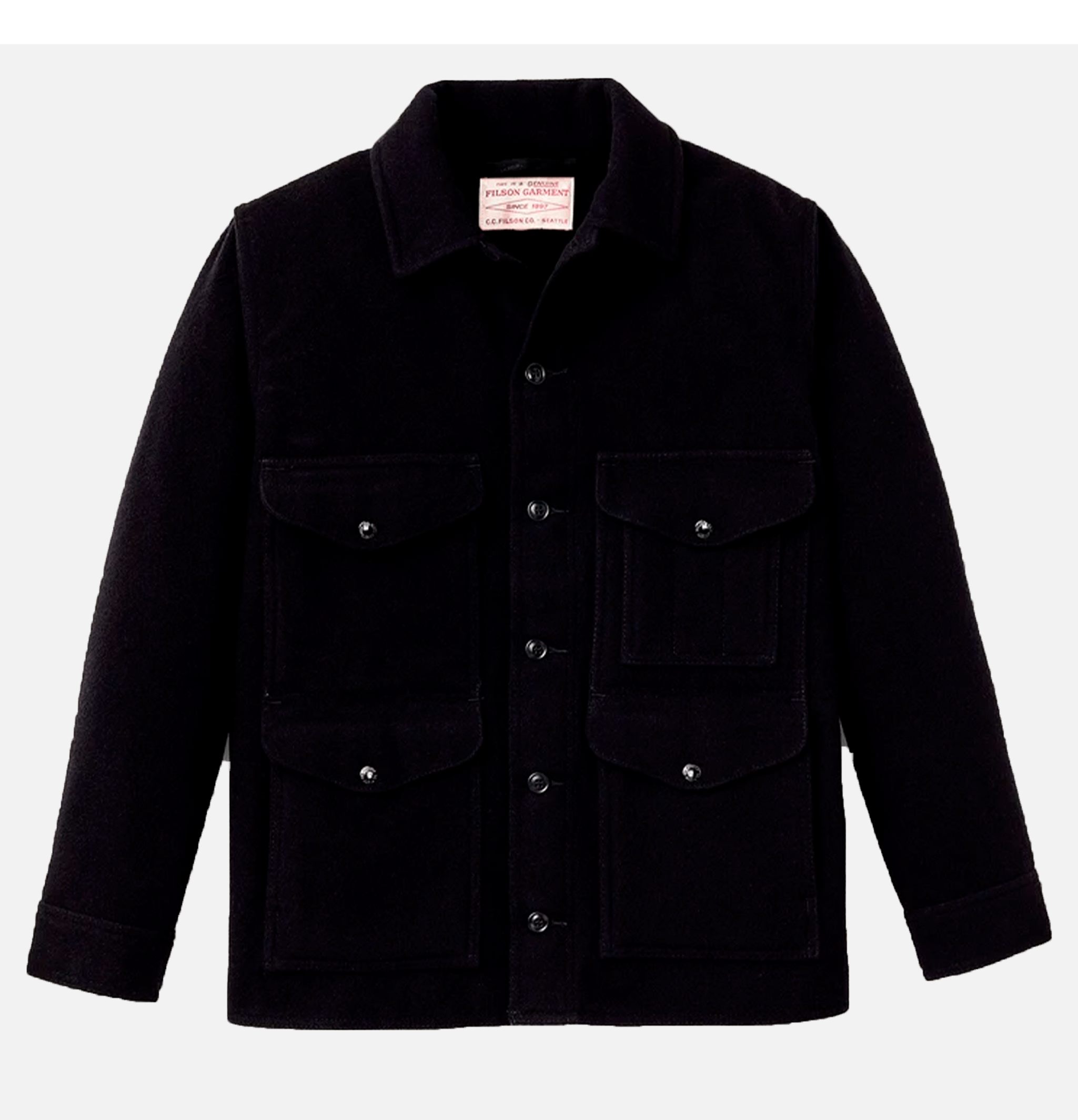 Filson Wool Mackinaw Cruiser Black