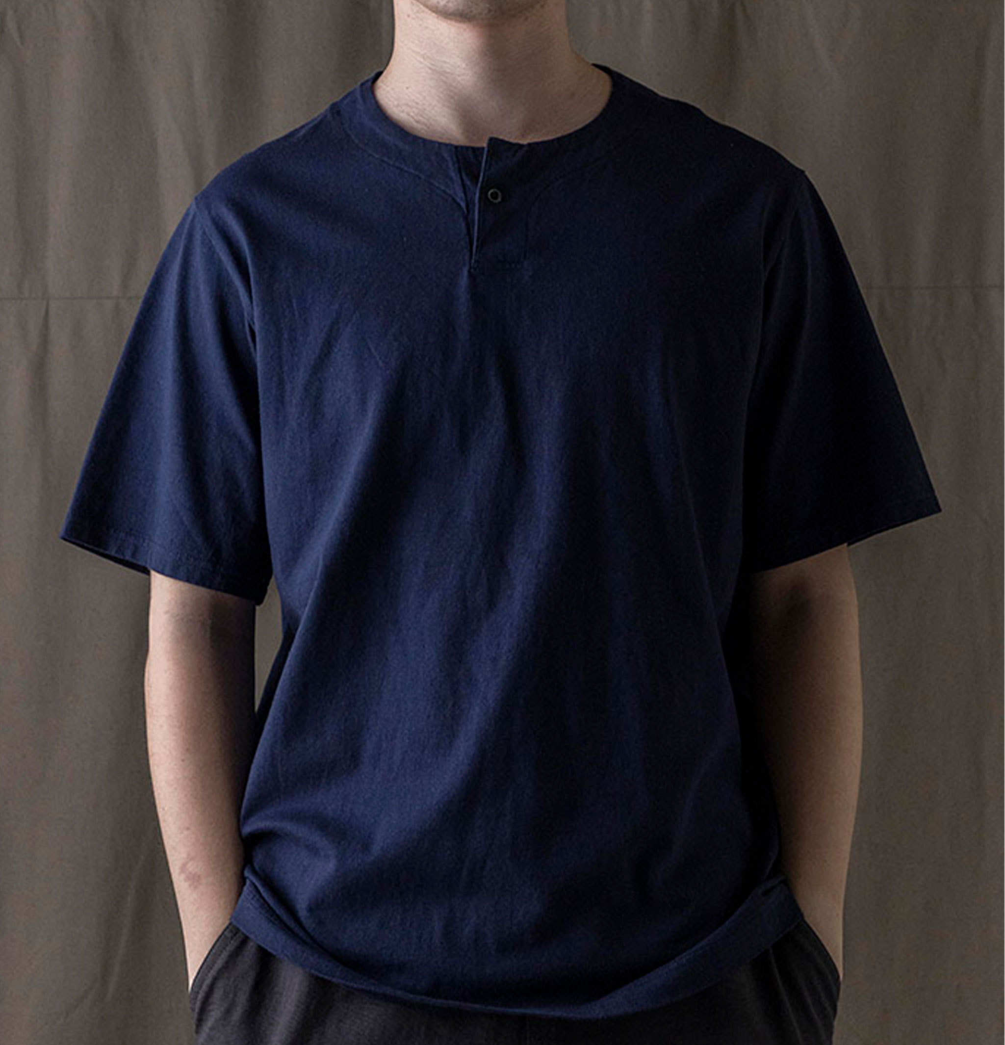 Jackman Henley Tee Navy