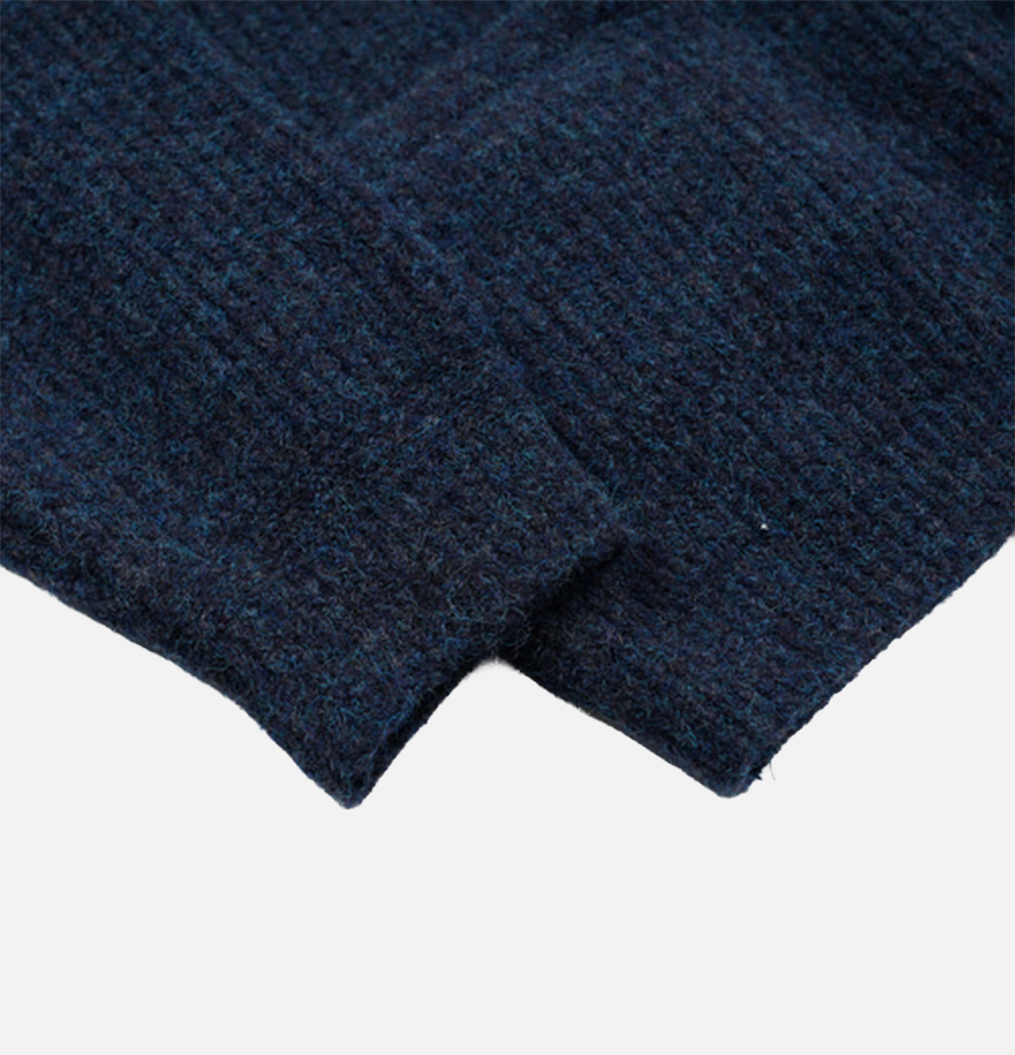 Frizmworks Cardigan Col Rond Maille Brossée Indigo