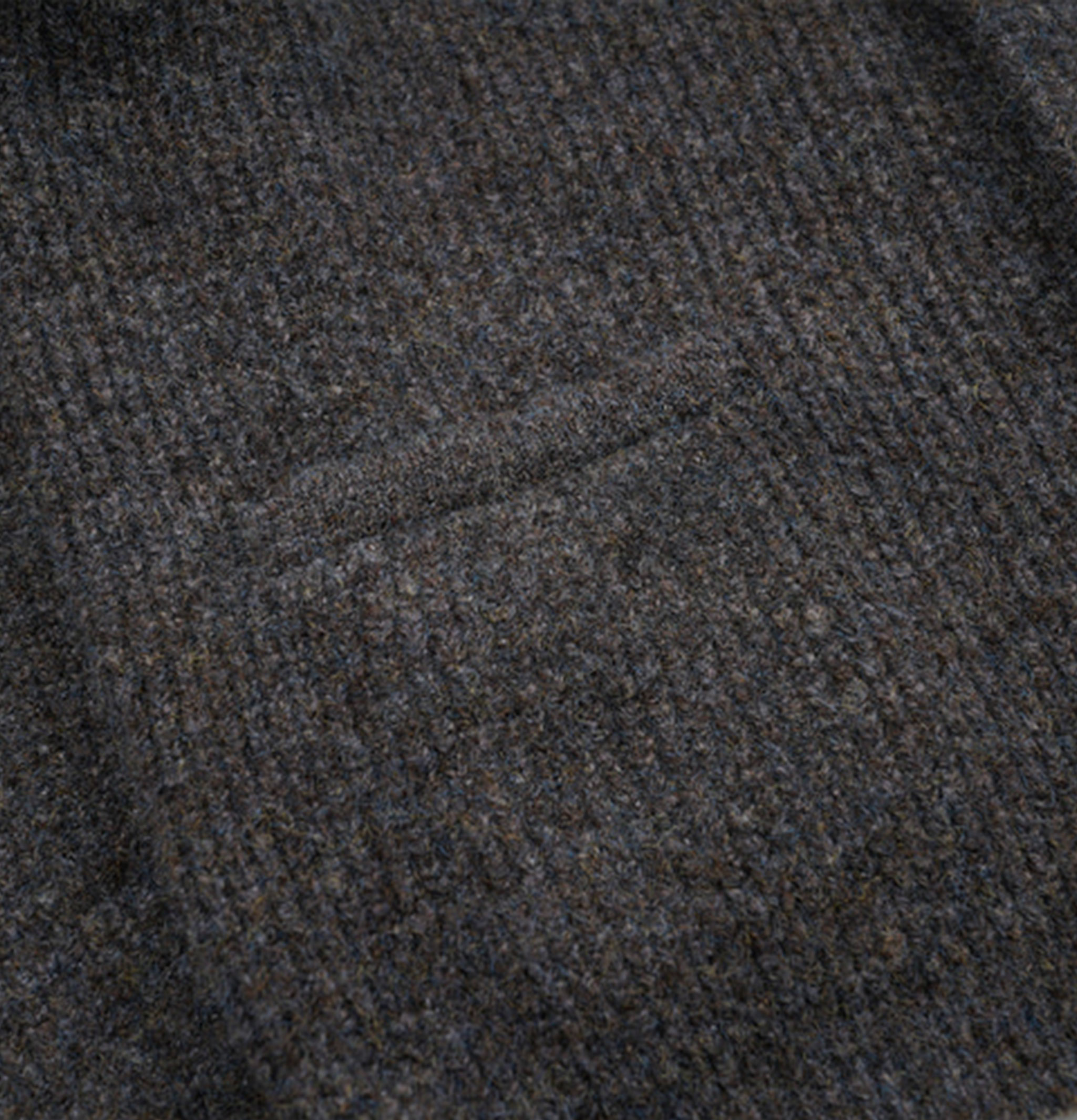 Frizmworks Cardigan Col Rond Maille Brossée Marron