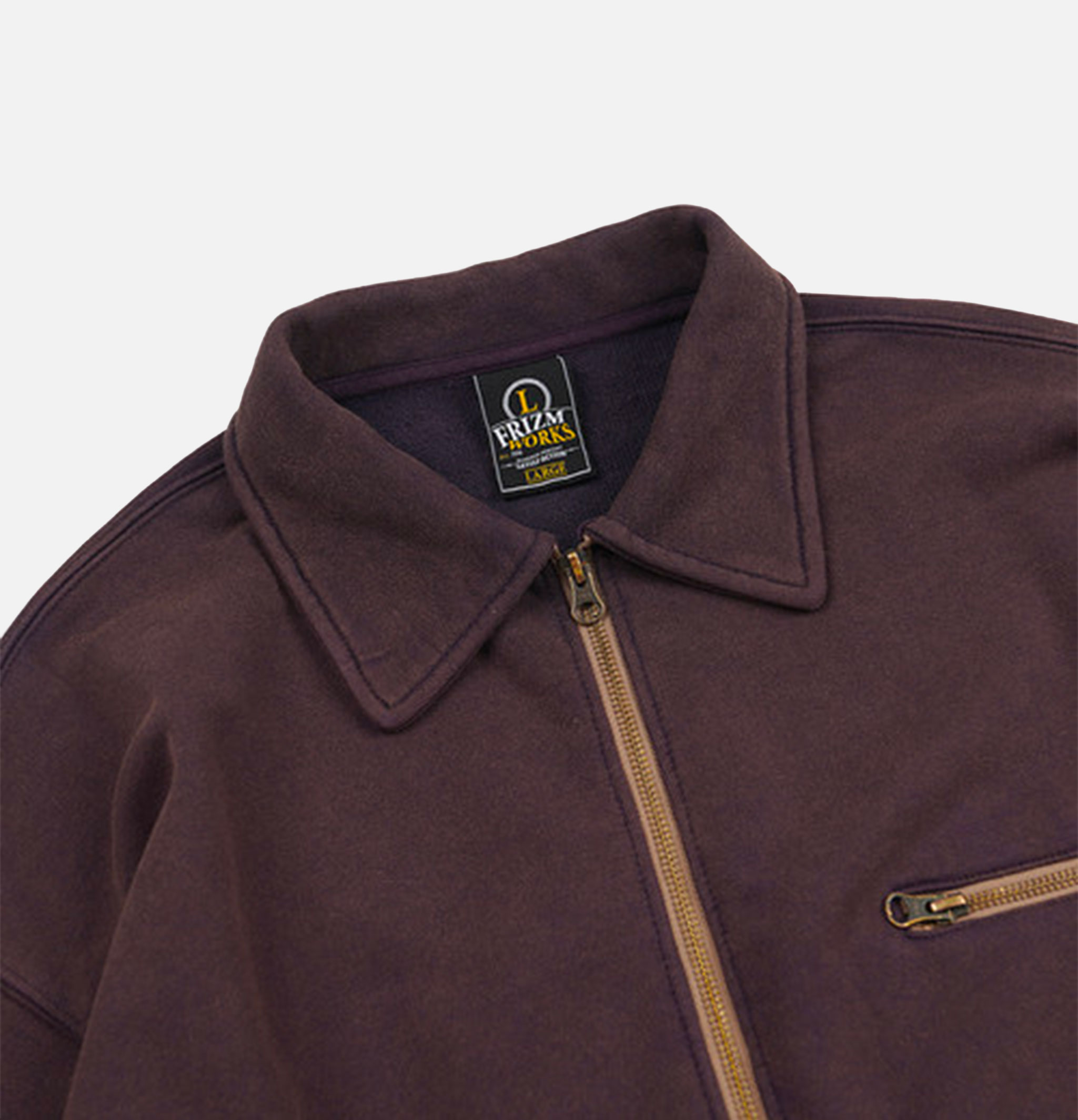 Frizmworks Vintage Dyeing Half Zip Sweat Vintage Violet