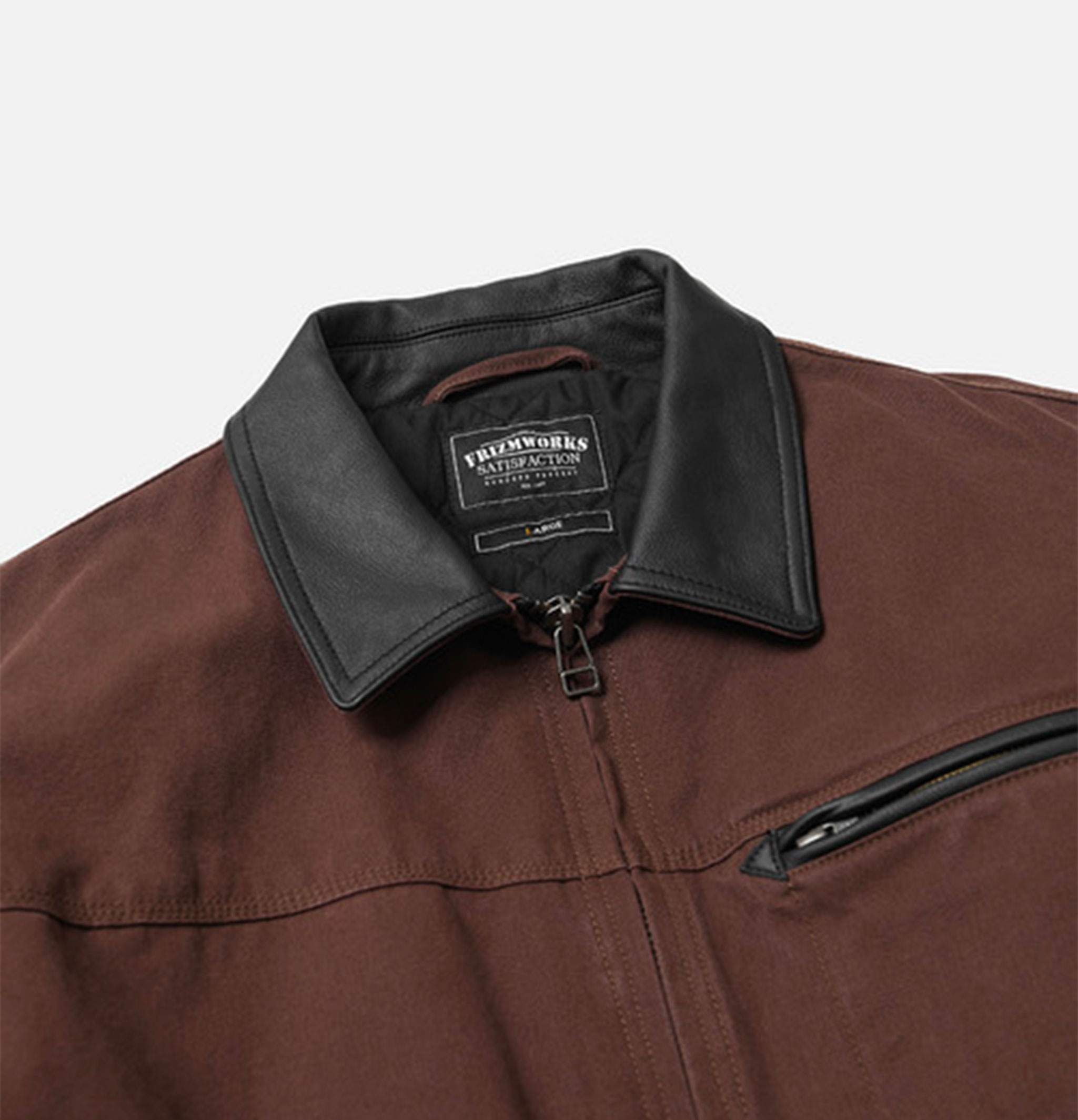 Frizmworks Veste Heavy Canvas Destroyed Work Marron