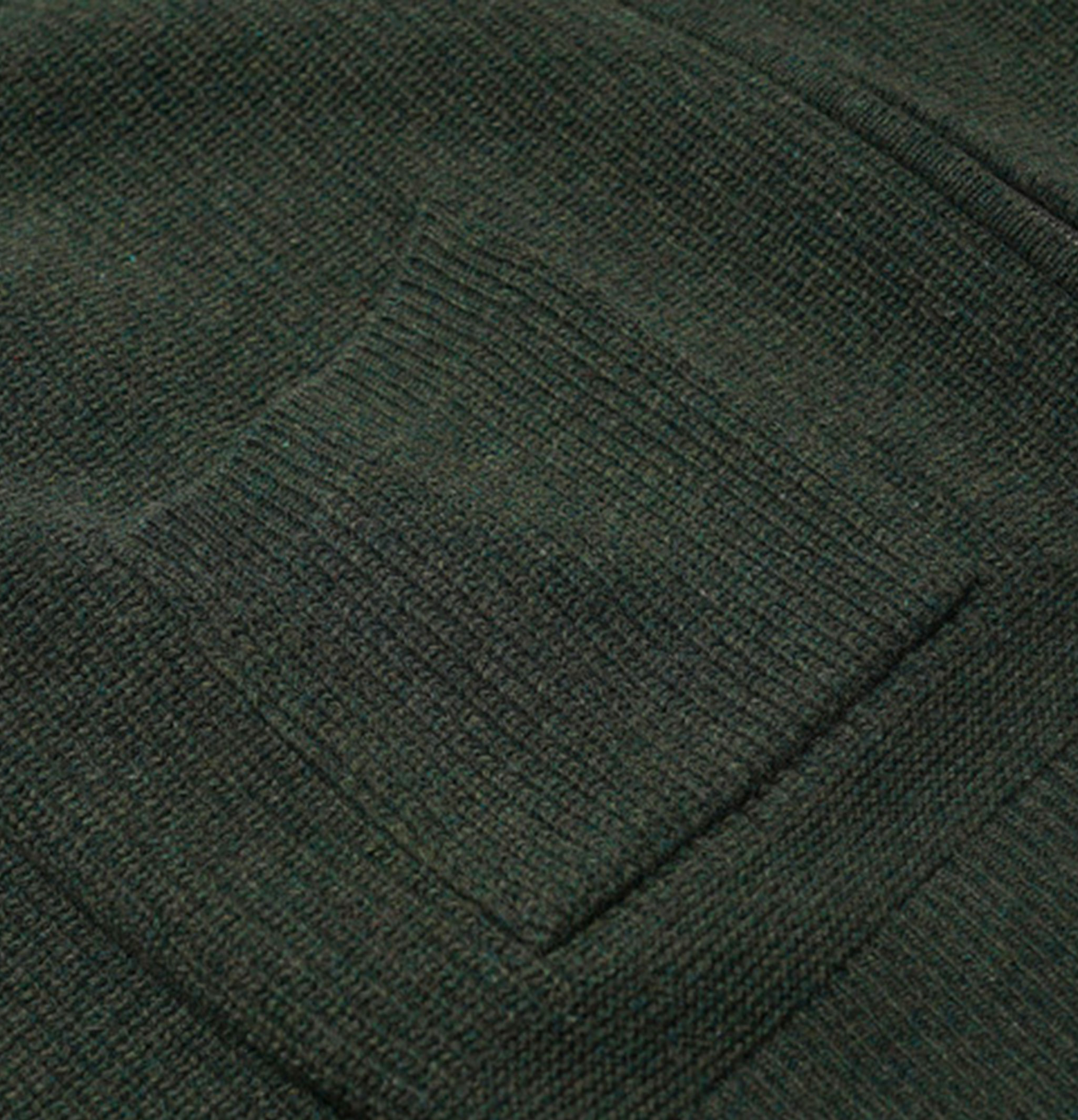 Frizmworks – Wool Deck Zip Cardigan Forest Green