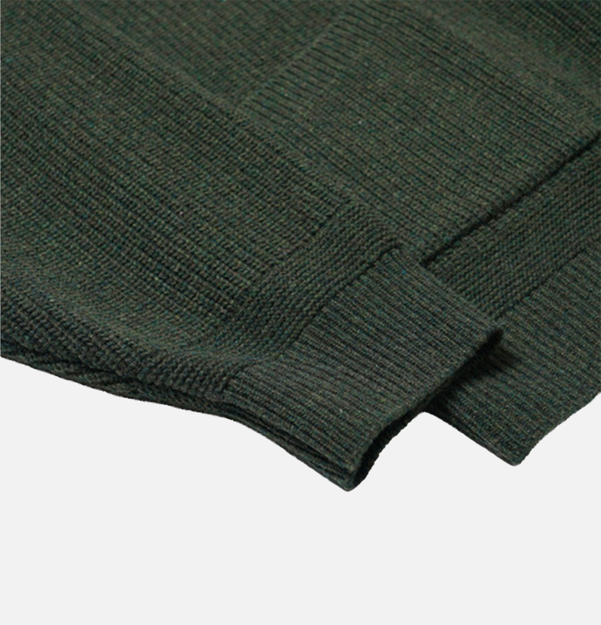 Frizmworks – Wool Deck Zip Cardigan Forest Green