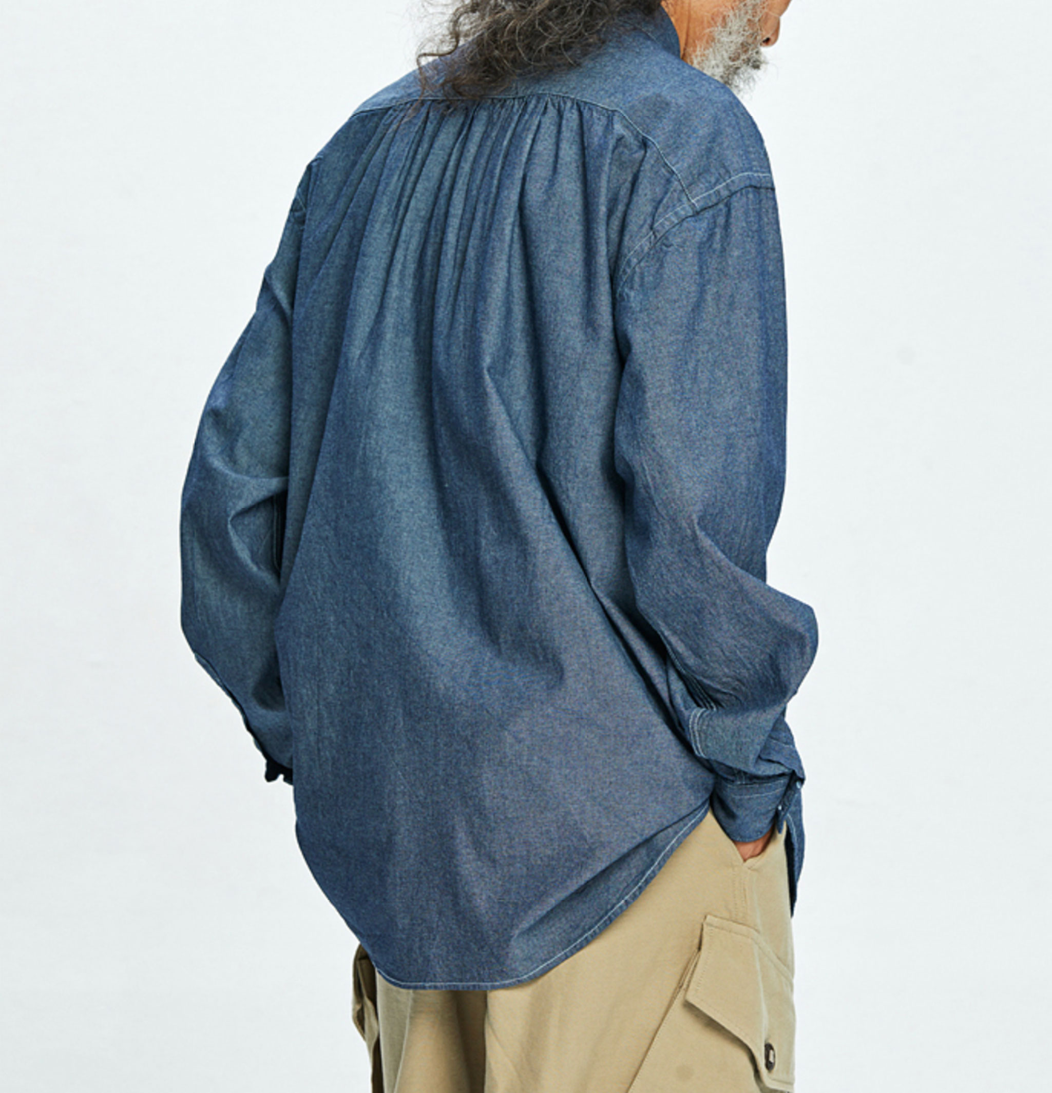 Frizmworks Cigarette Chambray Blue Shirt